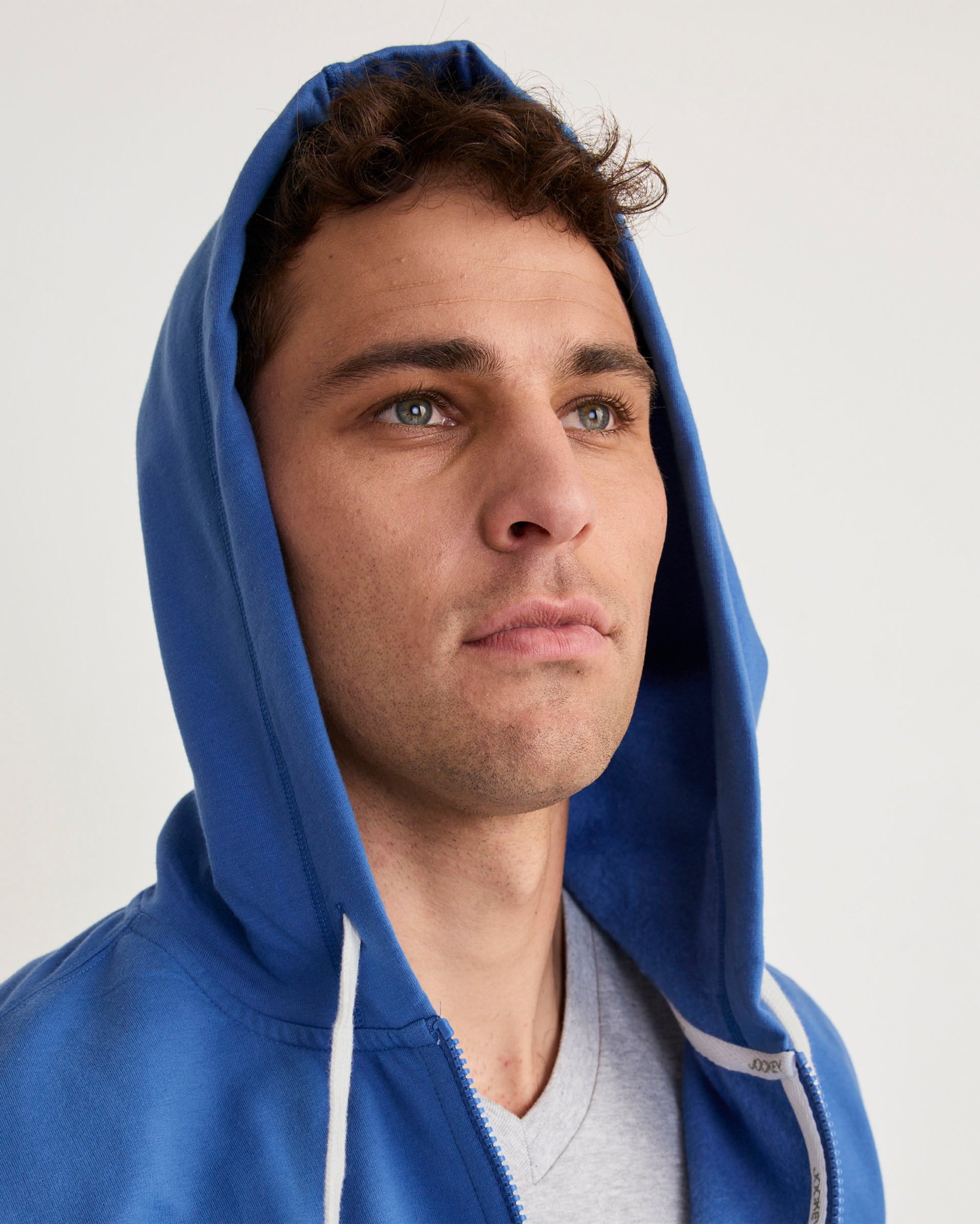 Jockey Cotton Blend Fleece Full Zip Hoodie