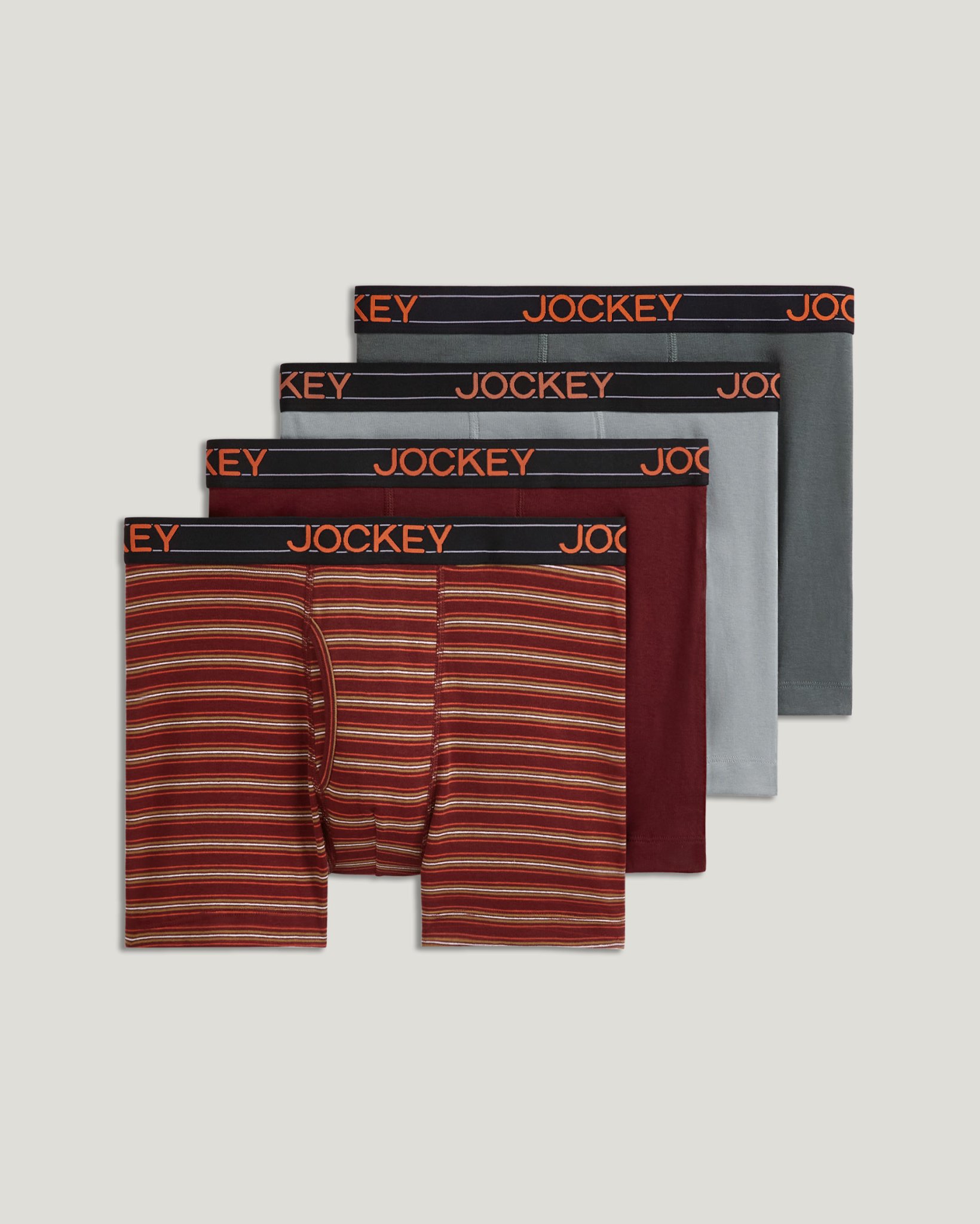 Lightweight Cotton Blend 5" Boxer Brief - 4 Pack