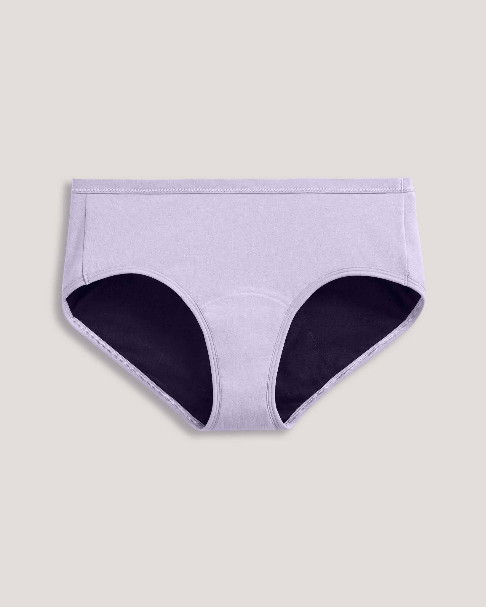 Worry Free Cotton Stretch Heavy Absorbency Full Coverage Hipster