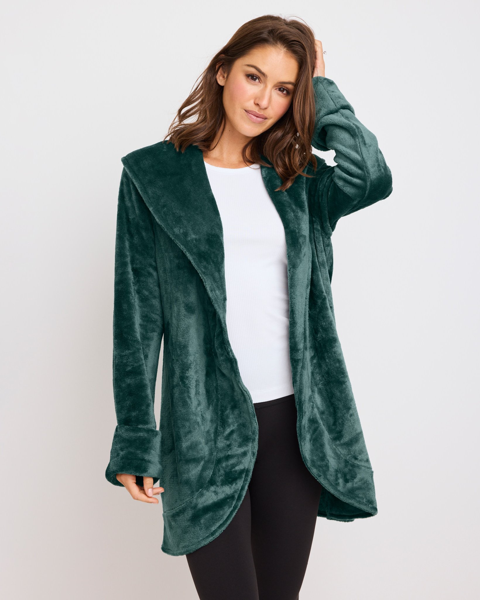 Flannel Pajama Stars Above Cozy Plush Sleep Cardigan Plush Cardigan