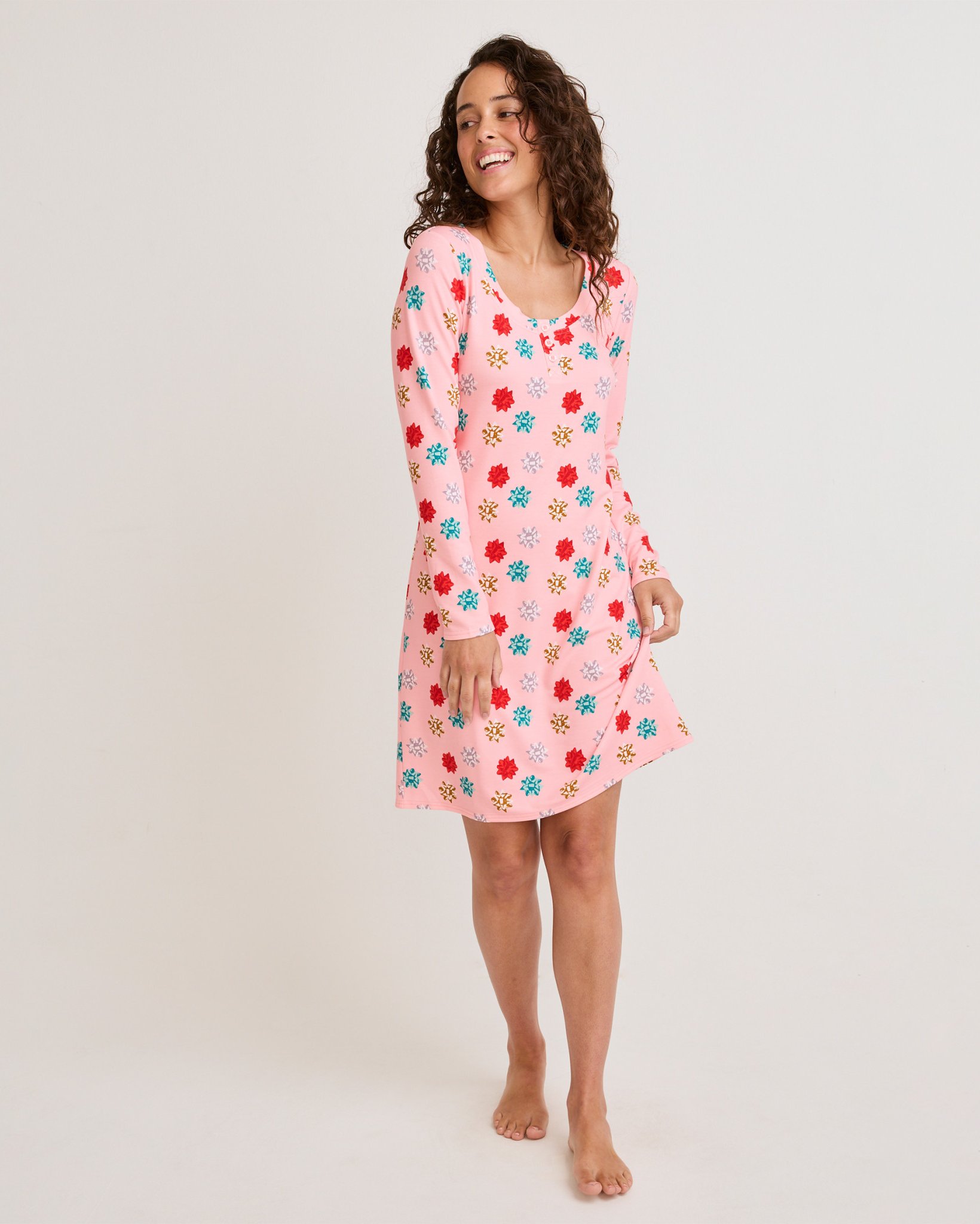 French Terry Henley Sleepshirt