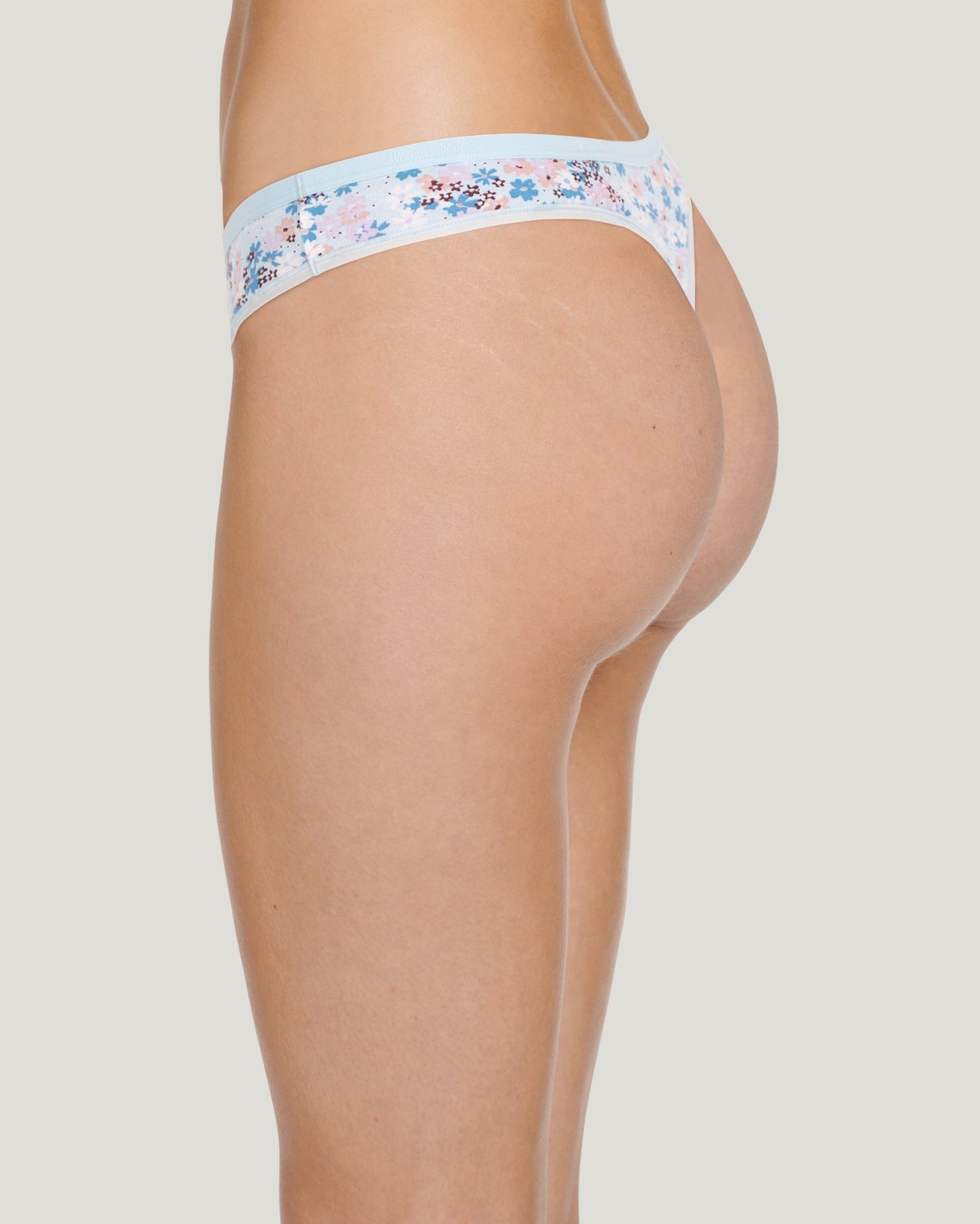 Organic Cotton Stretch Logo Thong - 3 Pack