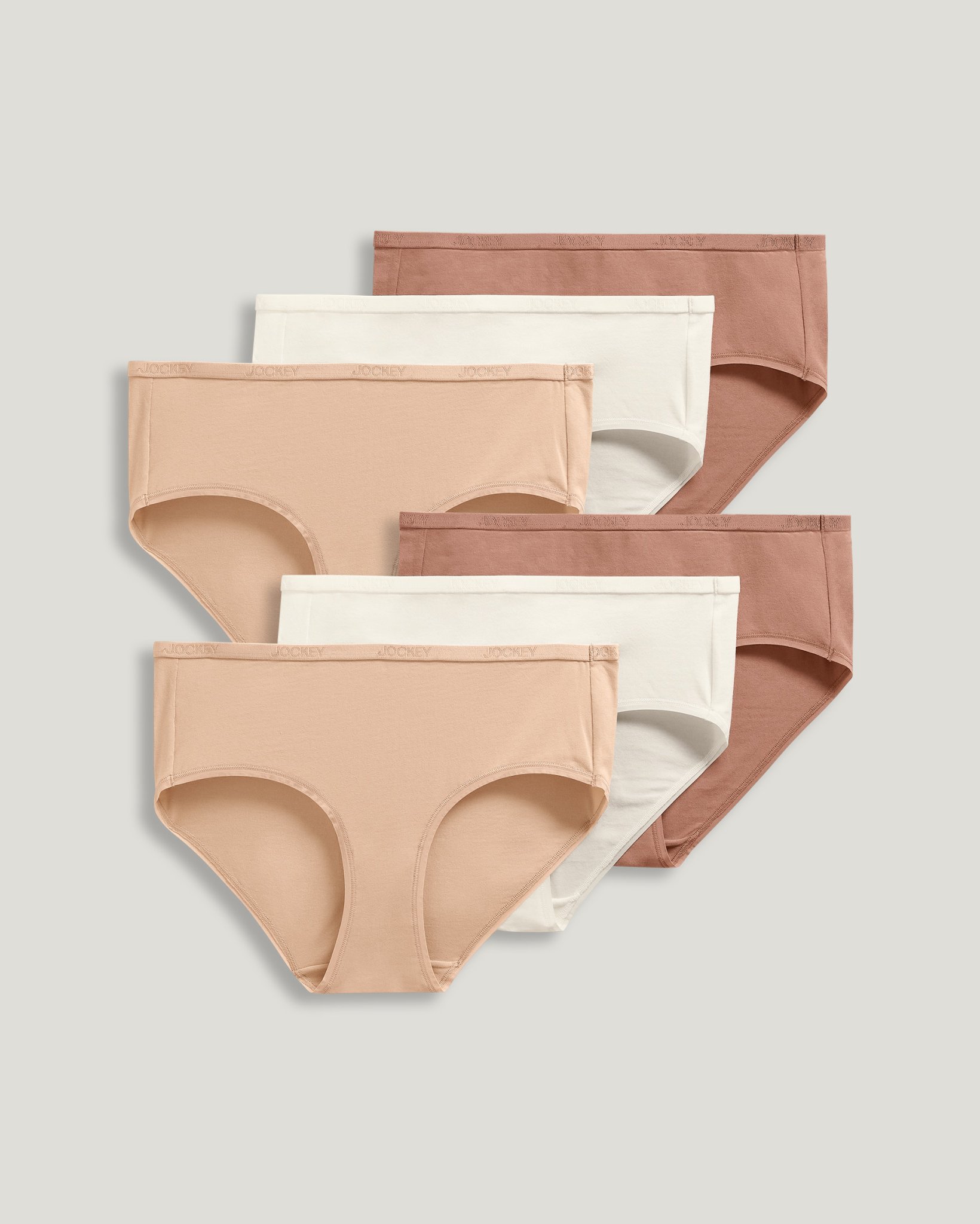 Organic Cotton Stretch Logo Hipster - 6 Pack