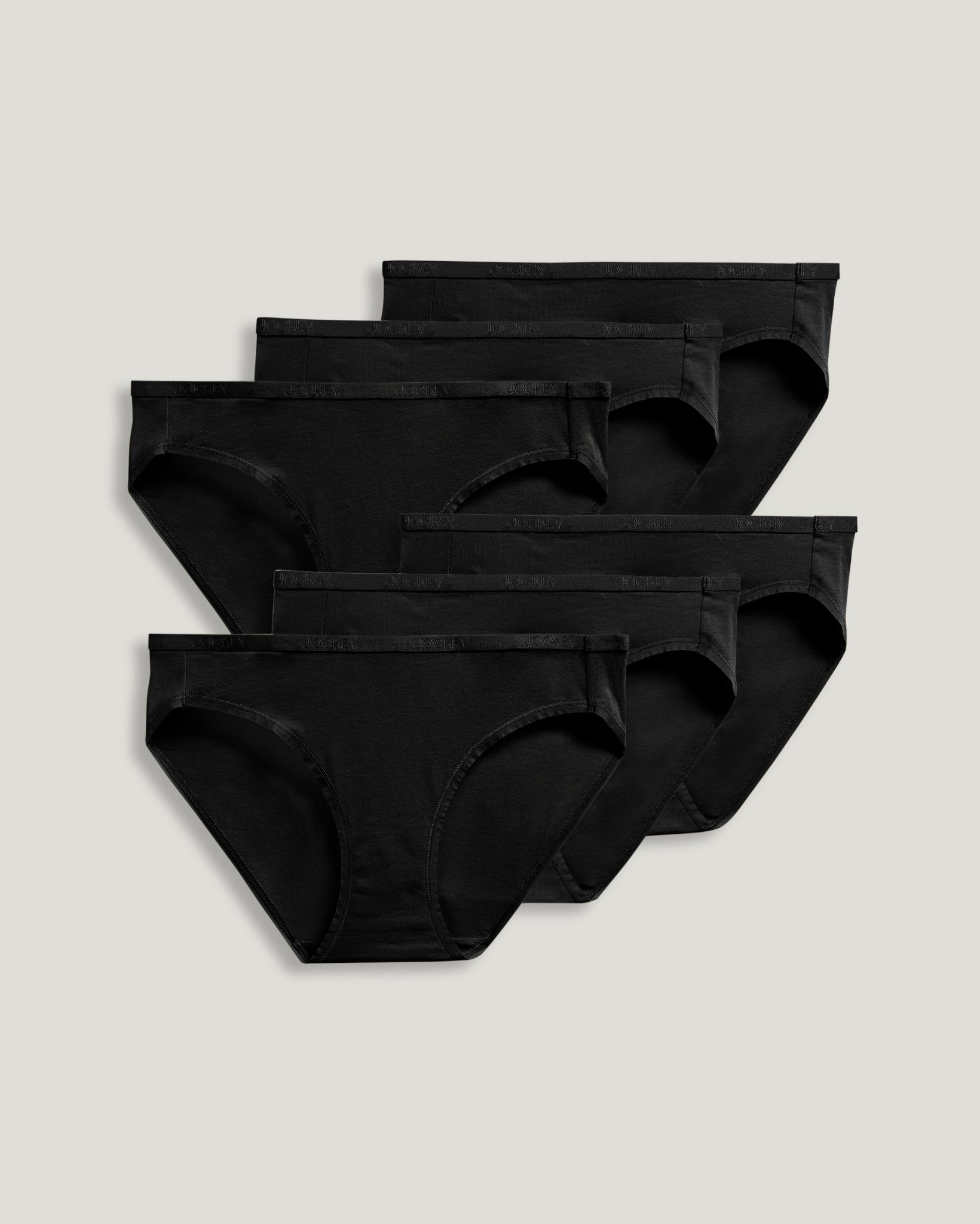 Organic Cotton Stretch Logo Bikini - 6 Pack