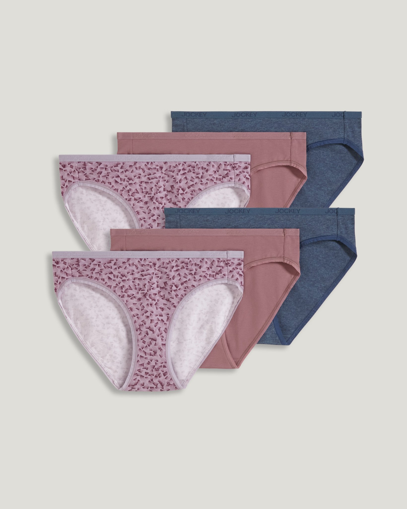Organic Cotton Stretch Logo Bikini - 6 Pack
