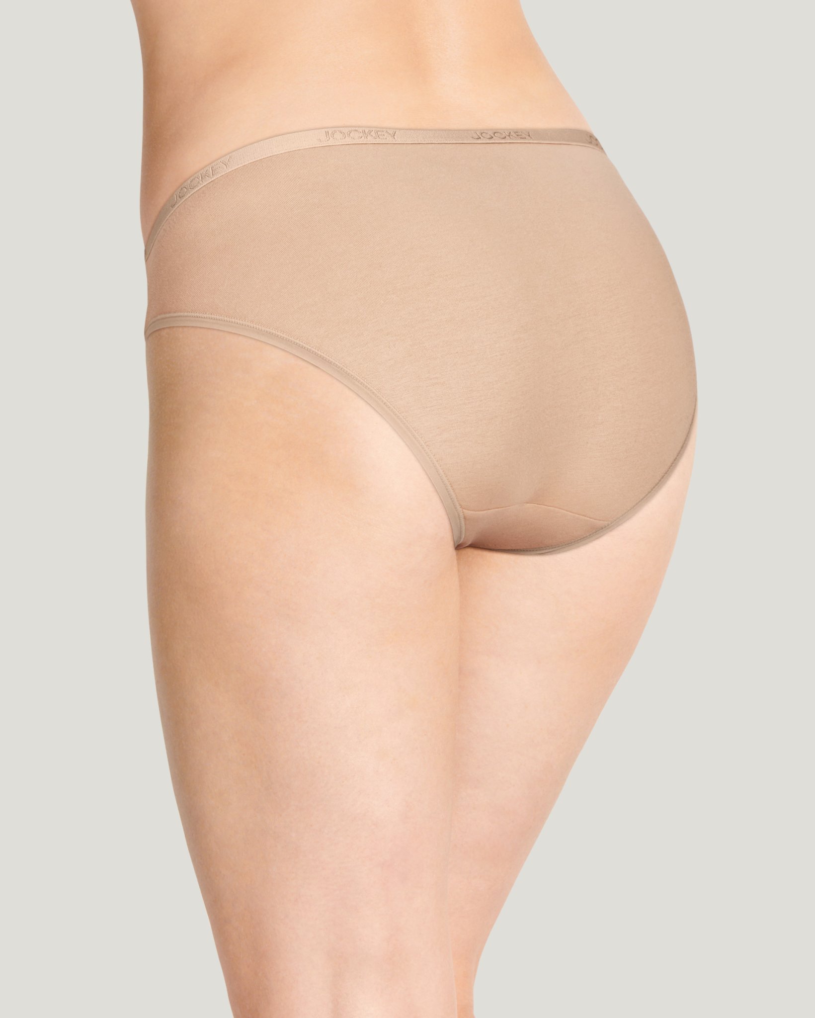 Jockey Organic Cotton Stretch Logo Bikini - 6 Pack