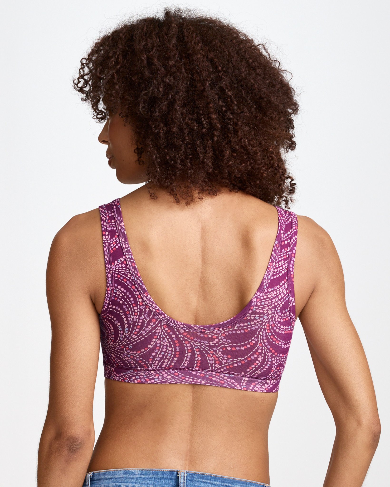Organic Cotton Stretch Tank Strap Bralette