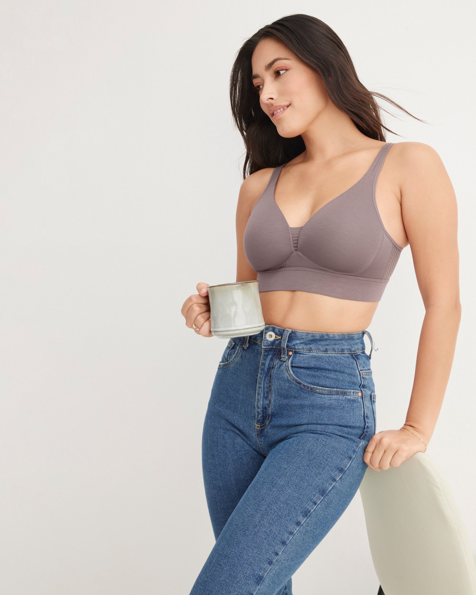 Jockey Forever Fit® Supersoft Modal V-Neck Molded Cup Bra