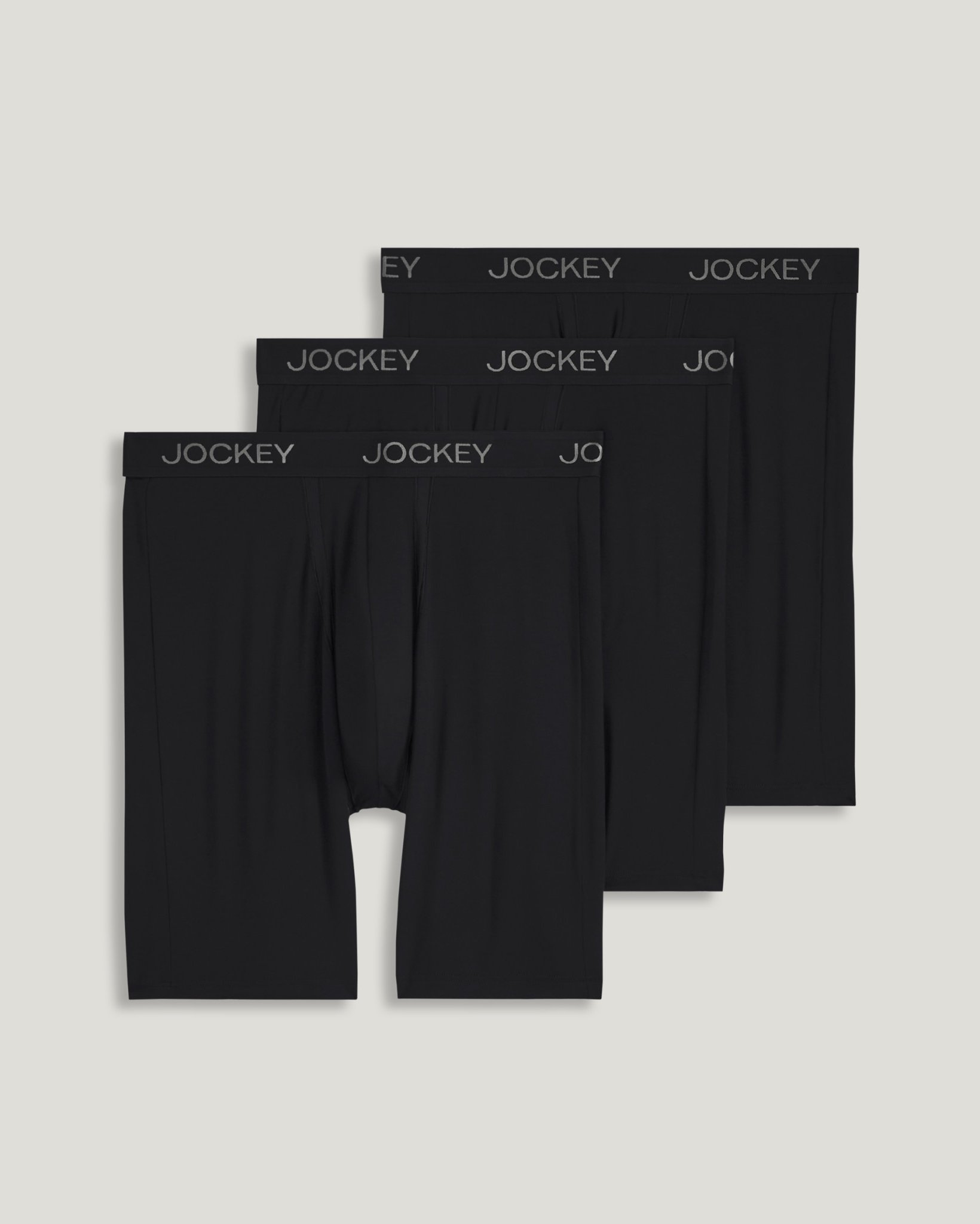 Chafe Proof Pouch Ultra Soft Modal 8.5" Long Leg Boxer Brief - 3 Pack