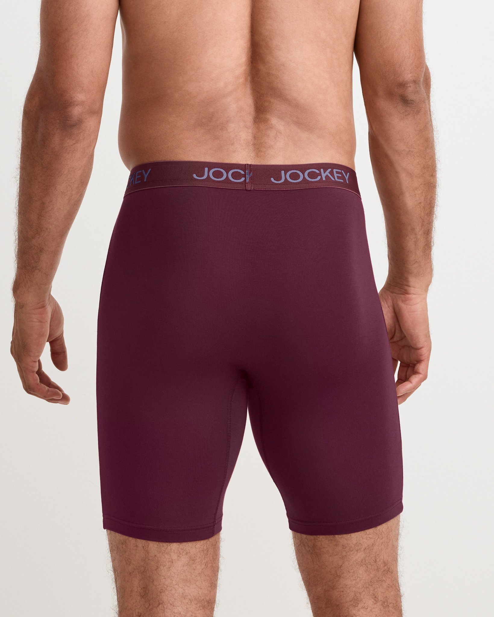 Chafe Proof Pouch Ultra Soft Modal 8.5" Long Leg Boxer Brief - 3 Pack