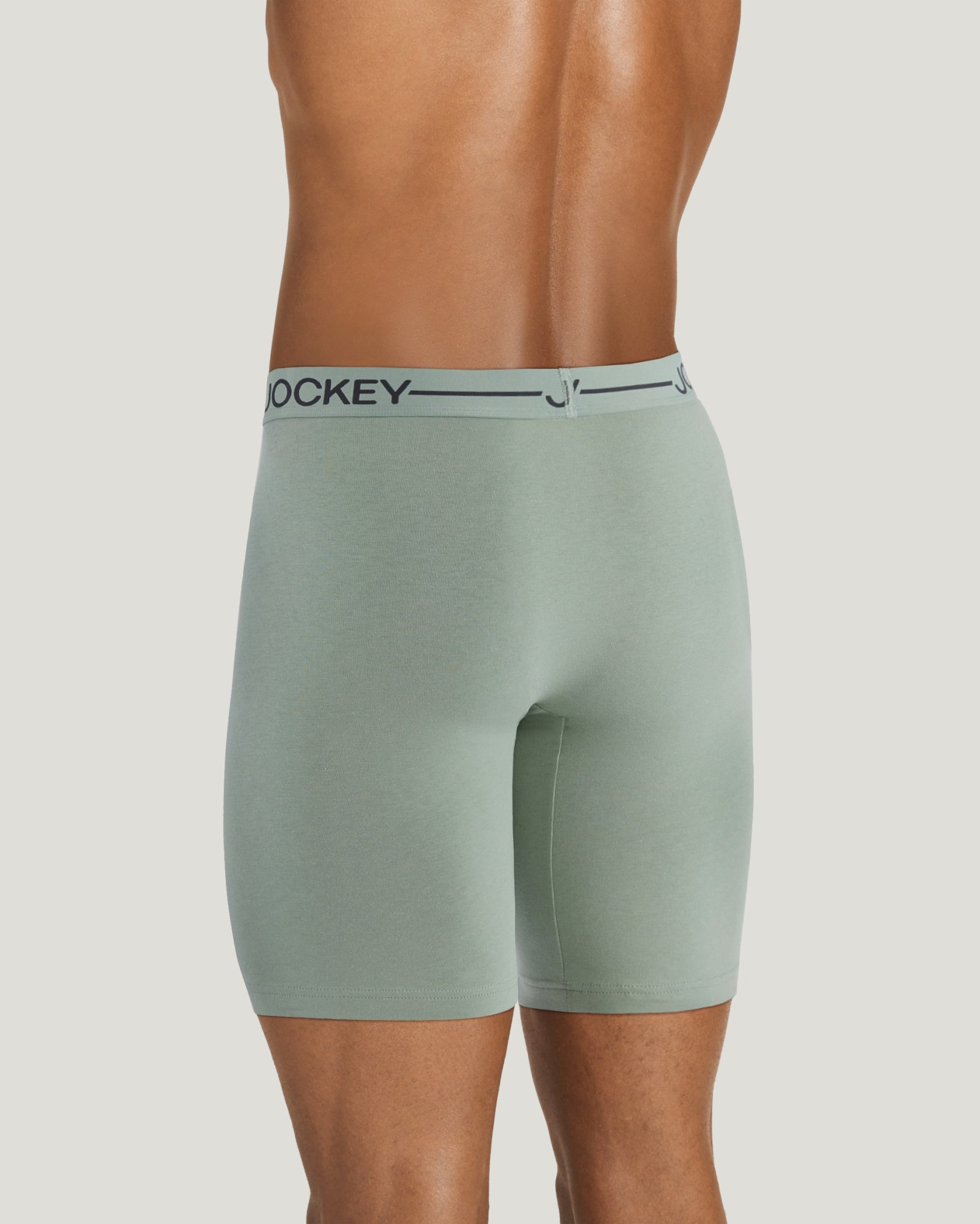 Organic Cotton Stretch 9.5" Long Leg Boxer Brief - 3 Pack