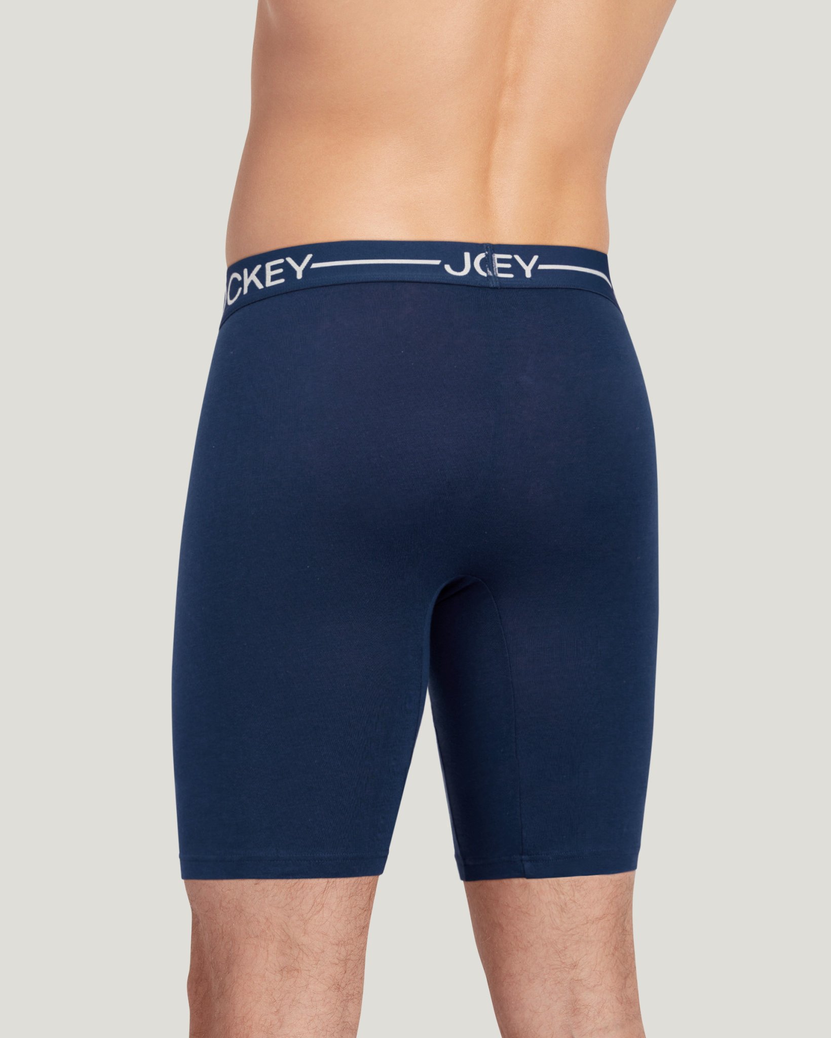 Organic Cotton Stretch 9.5" Long Leg Boxer Brief - 3 Pack