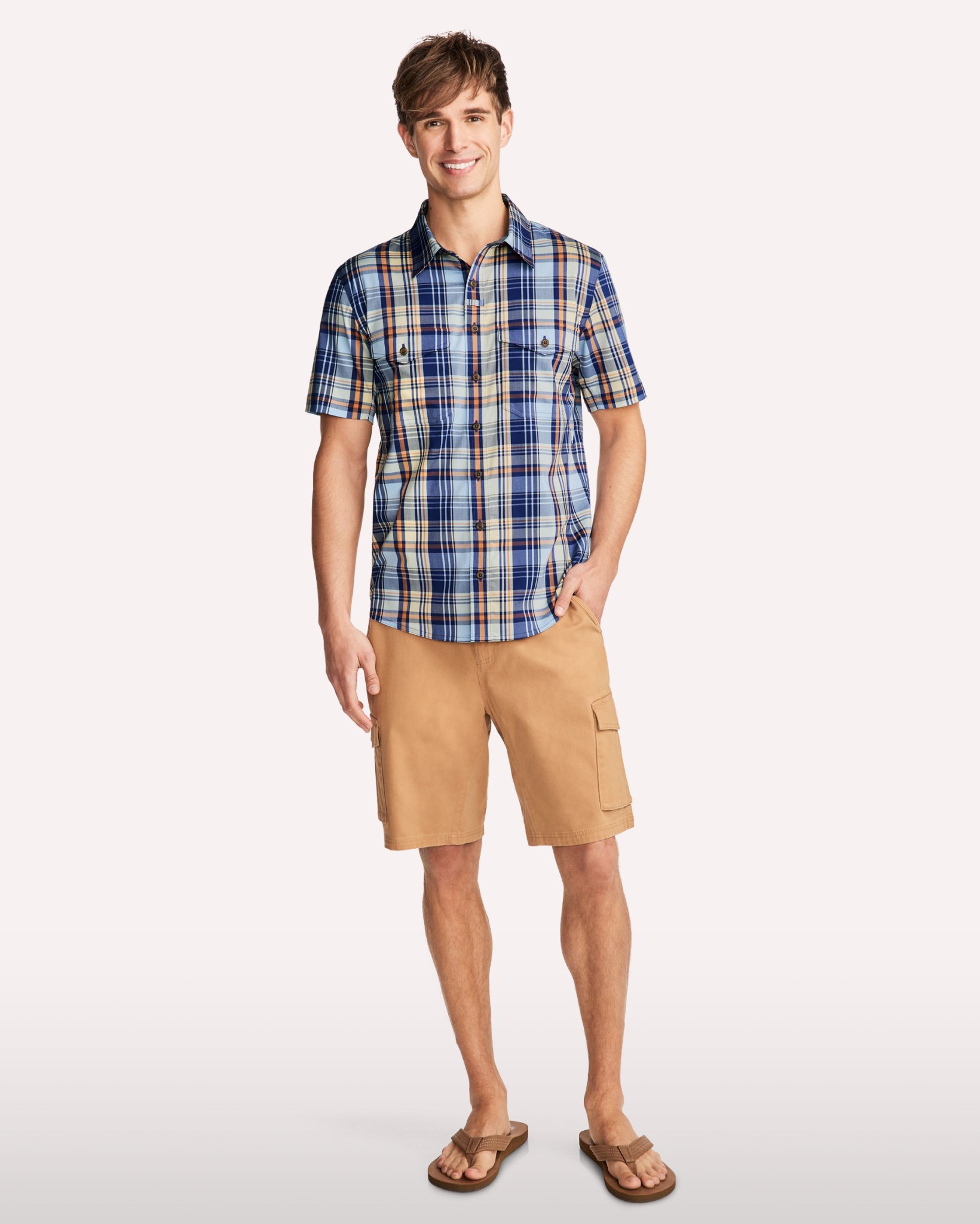 jockey dress shirts Jockey Outdoors by Luke Bryan Short Sleeve Snap Woven Shirt in Eucalyptus, Size XL