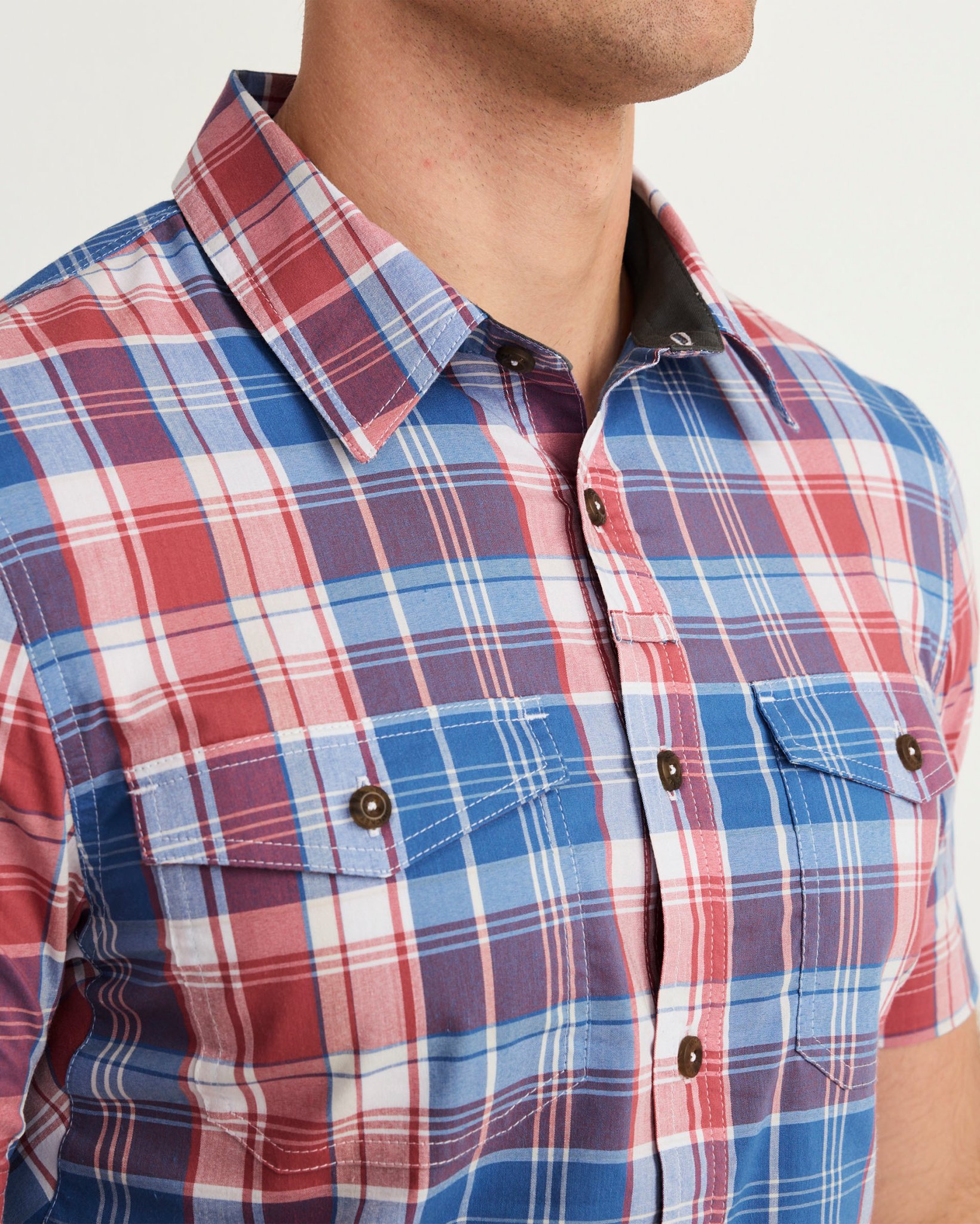 【Raucohouse】Toby short sleeve check shirt Raucohouse