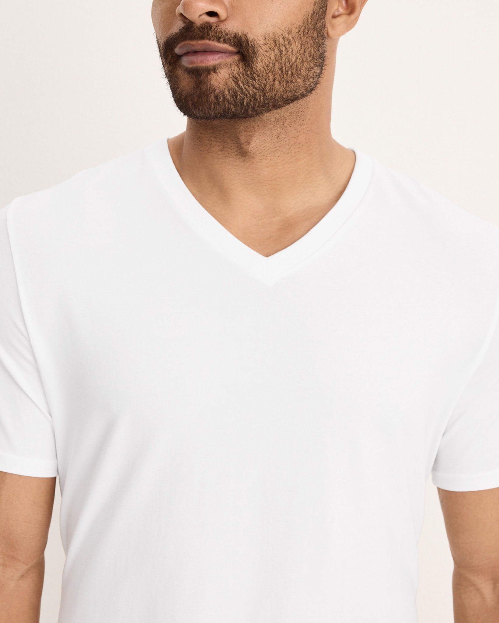 Cotton Stretch V-Neck Undershirt - 3 Pack