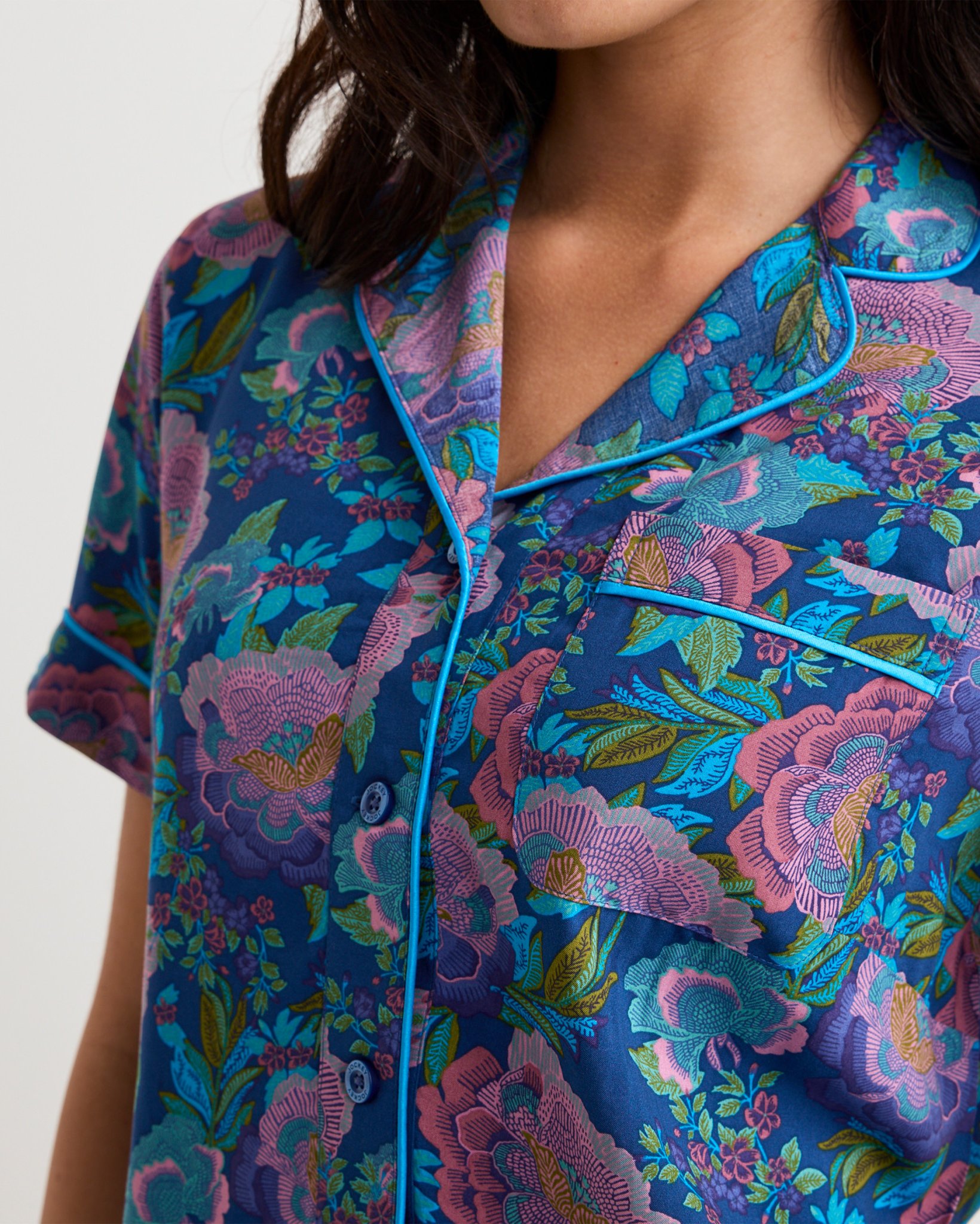 Soft Touch Luxe Woven Short Sleeve Top