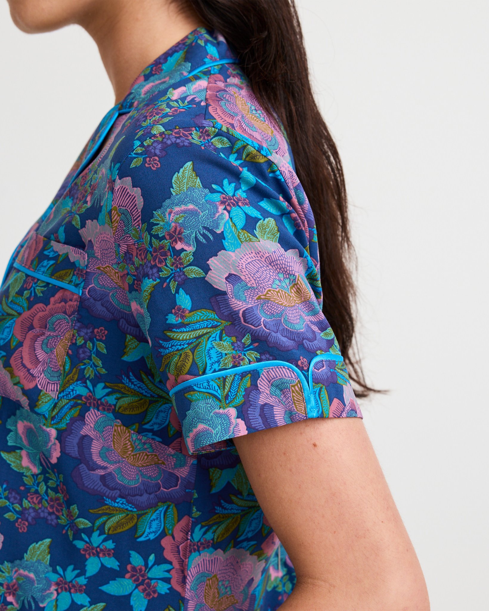 Soft Touch Luxe Woven Short Sleeve Top