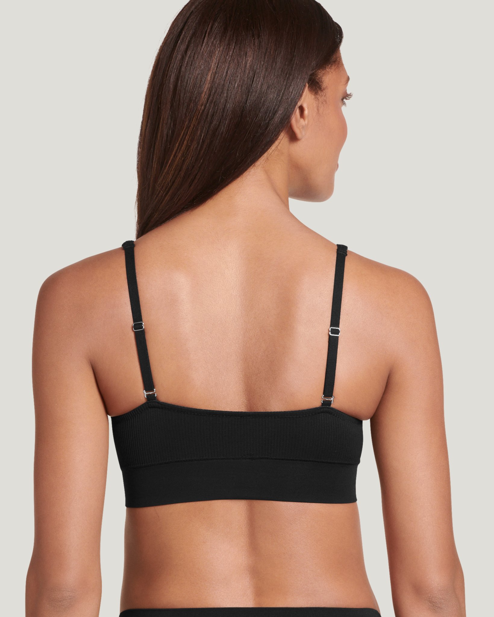 Seamfree Rib Molded Cup Plunge Bralette
