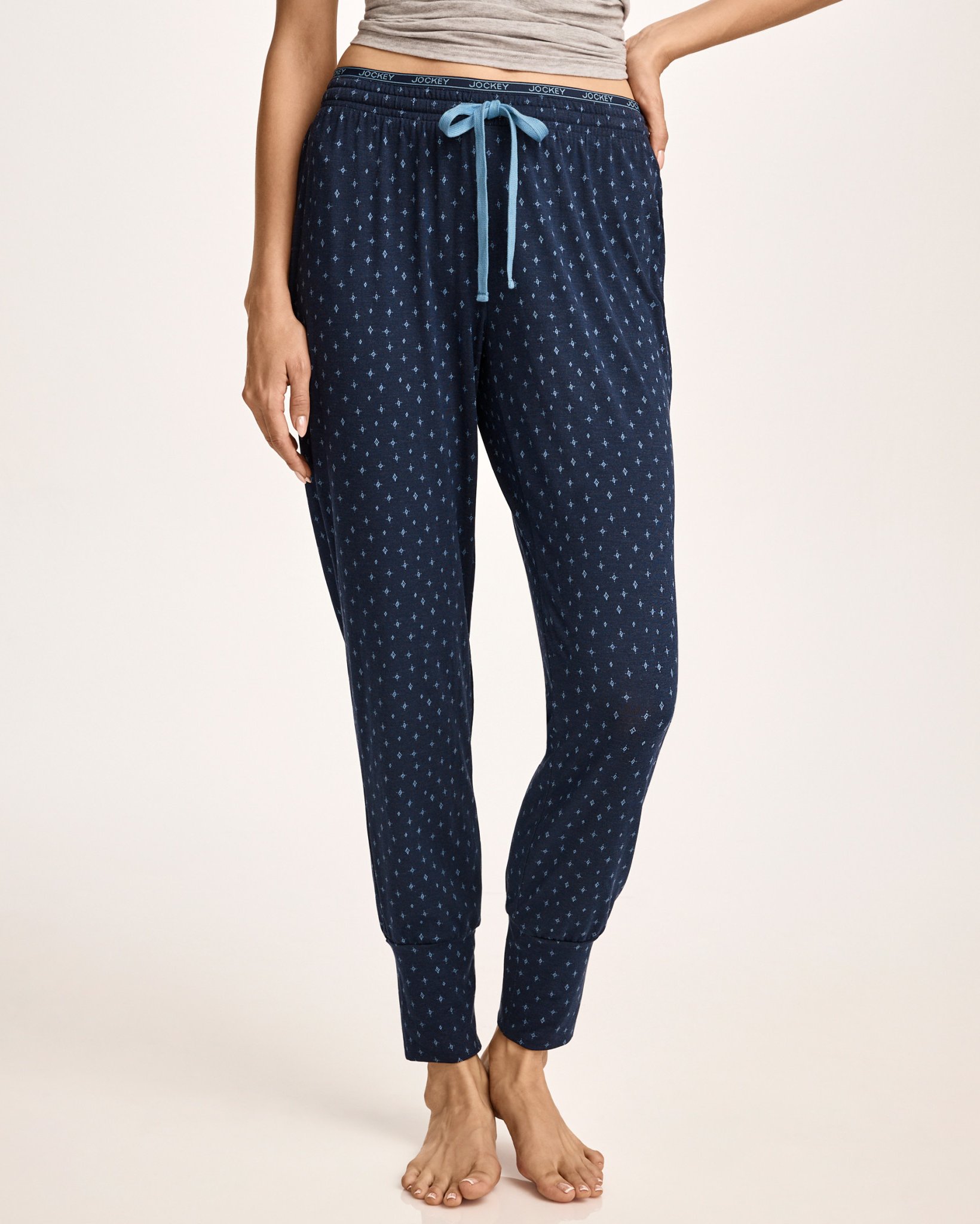 thumbnail image 2 of Jockey Women's Soft Touch Luxe Lounge Pants - Cotton Modal Blend, Wide Waistband, Relaxed Fit 2 of 11