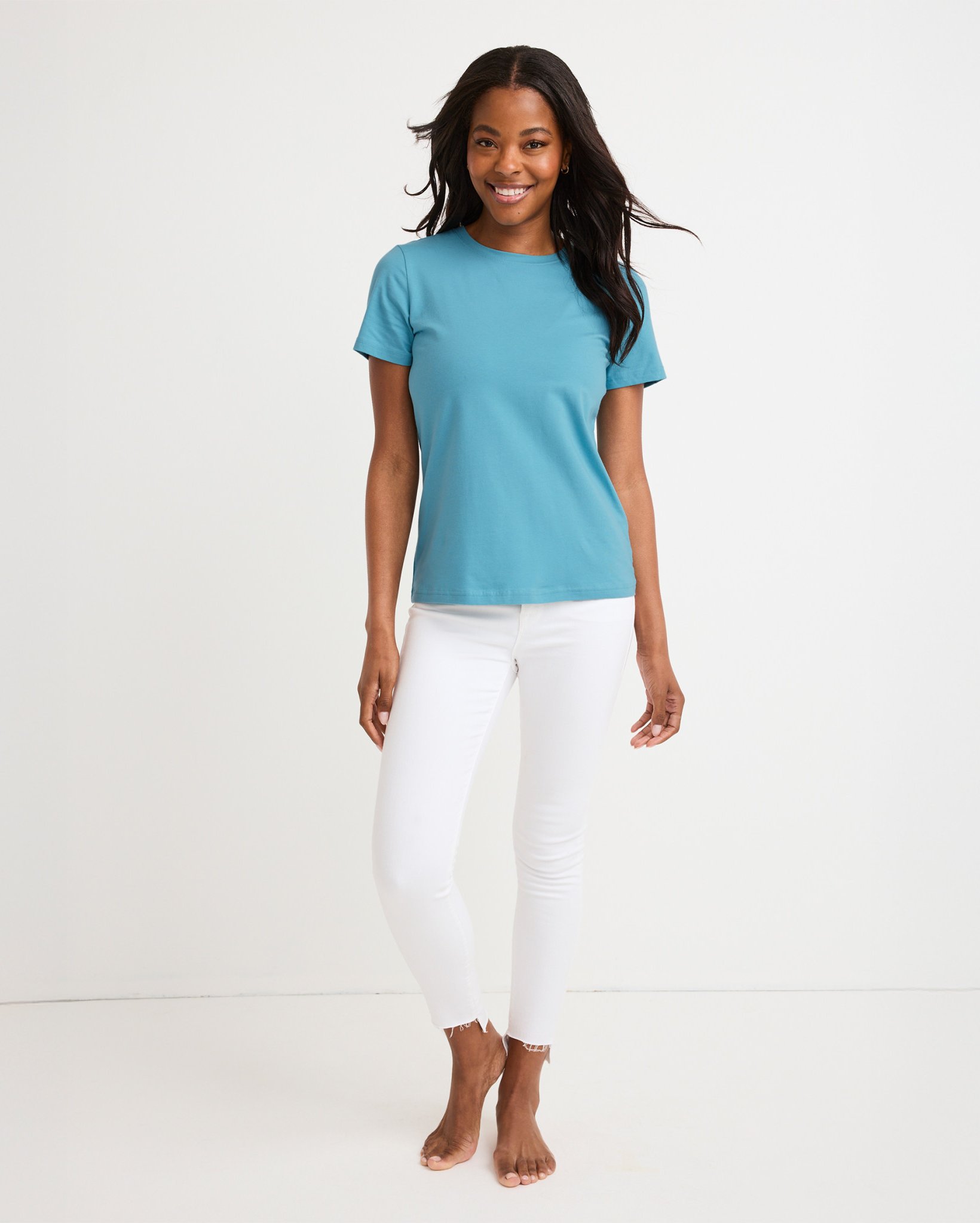 Organic Cotton Stretch Short Sleeve Tee