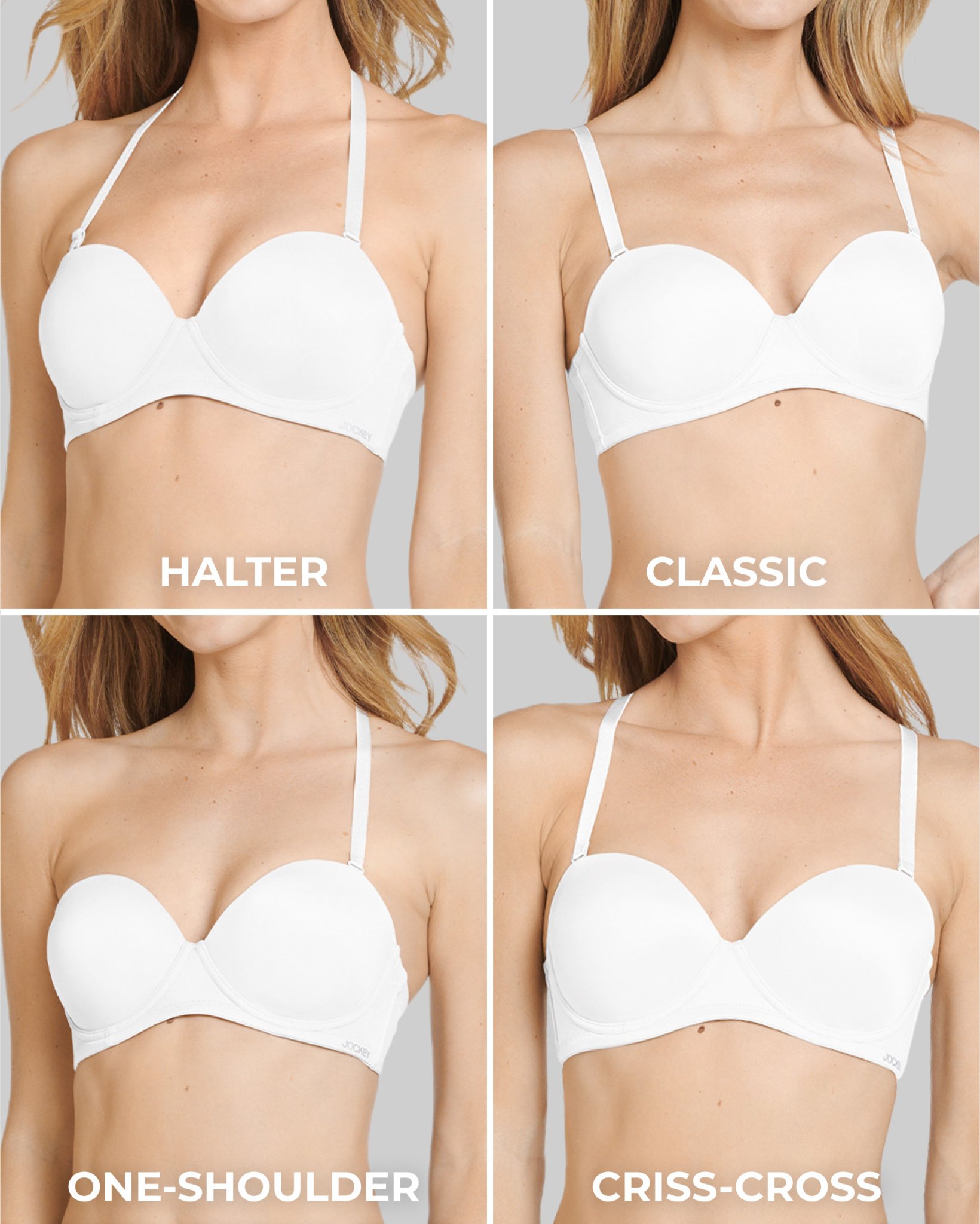 Cushion Wire Multiway Strapless Bra