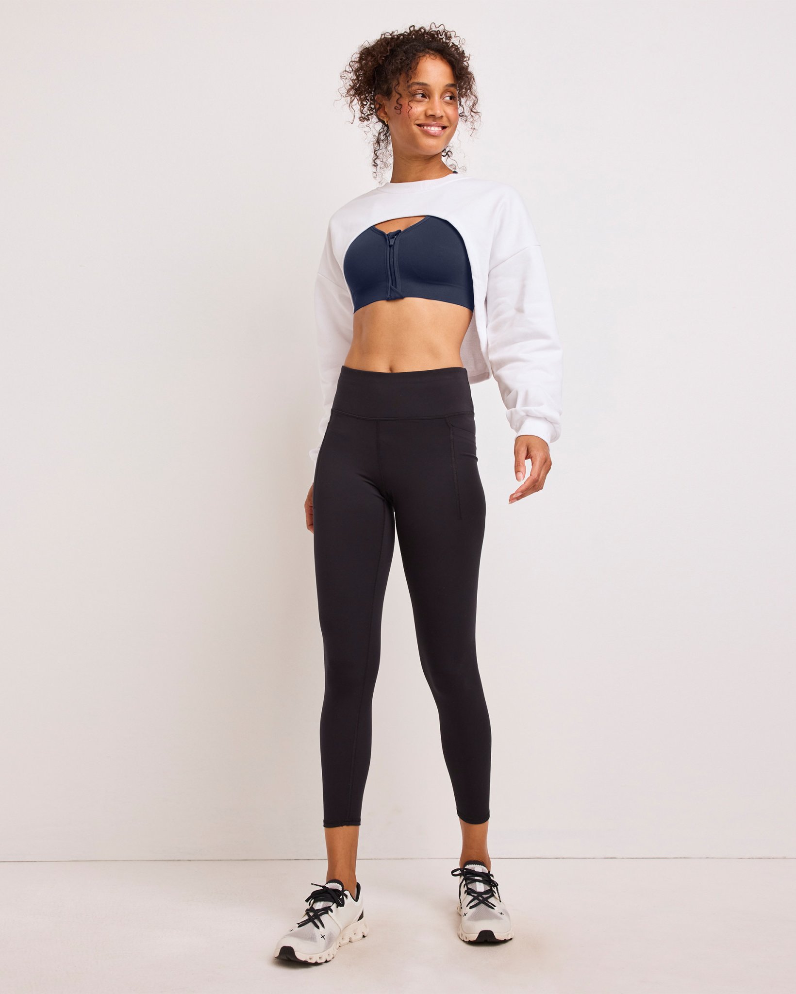 Seamfree Mid Impact Zip Front Sports Bra