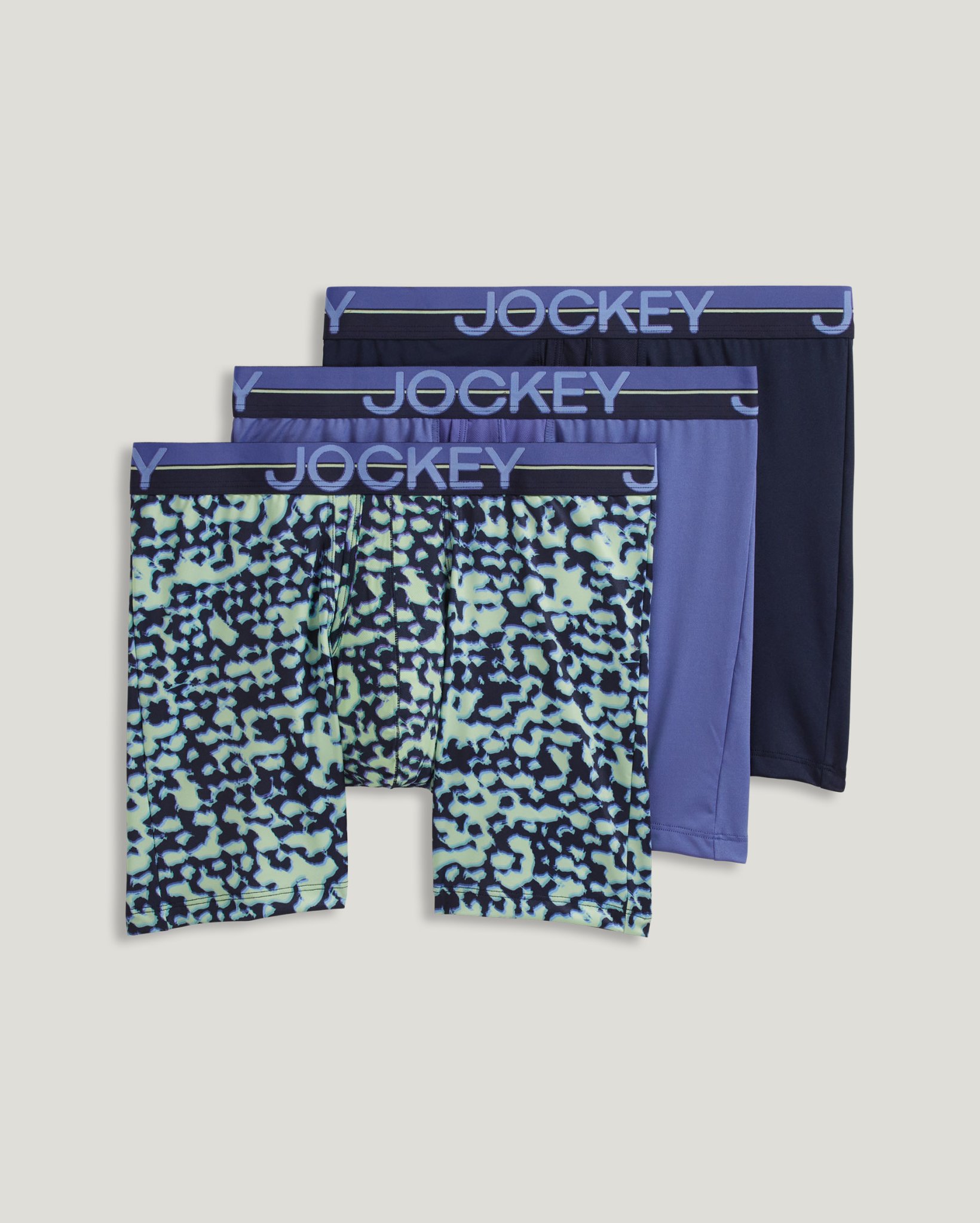 Infinite Cool Microfiber Stretch 6" Boxer Brief - 3 Pack