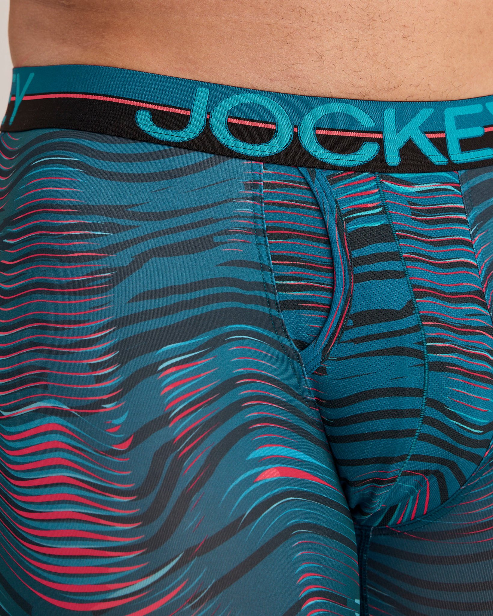 Infinite Cool Microfiber Stretch 8" Long Leg Boxer Brief - 3 Pack