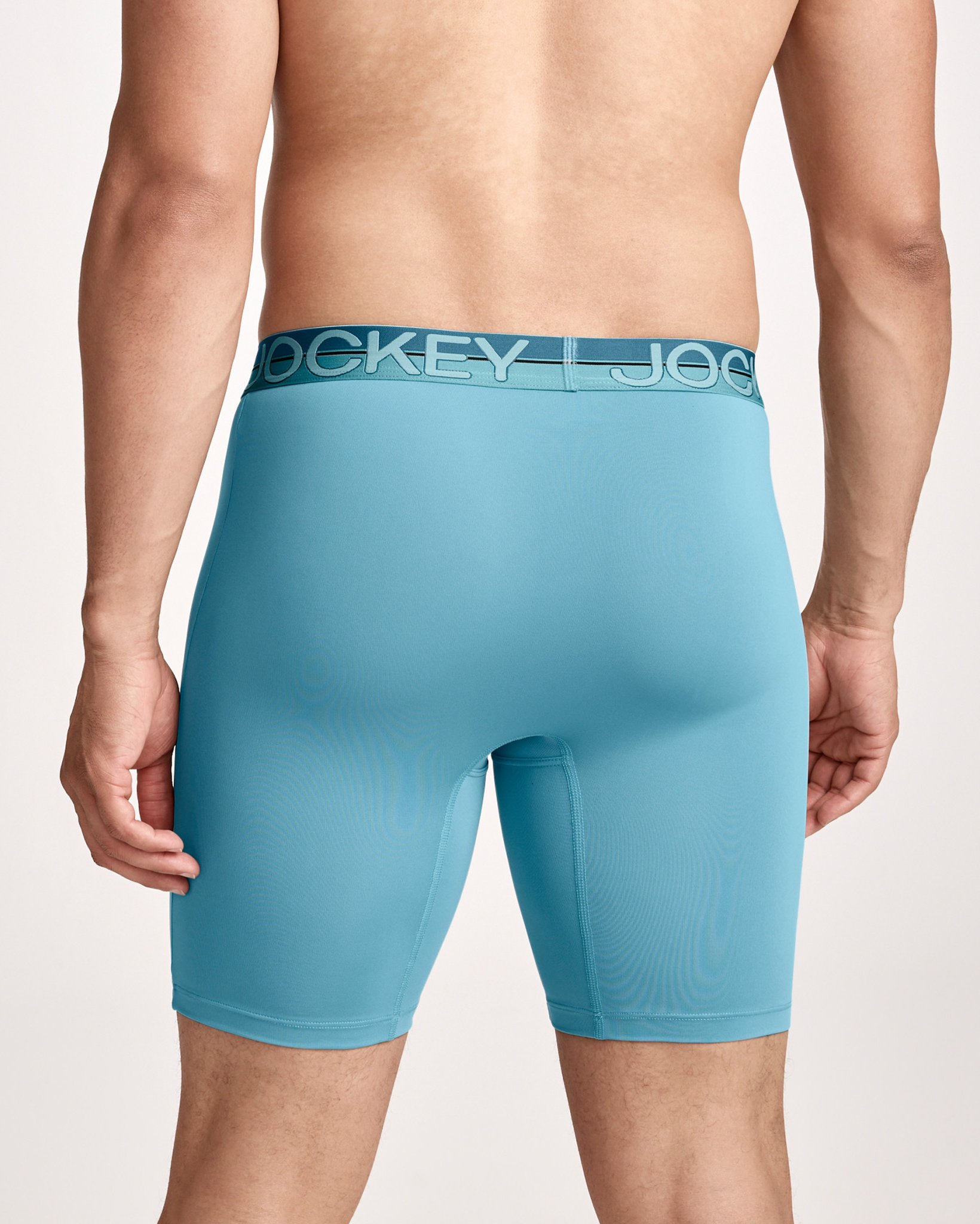 Infinite Cool Microfiber Stretch 8" Long Leg Boxer Brief - 3 Pack