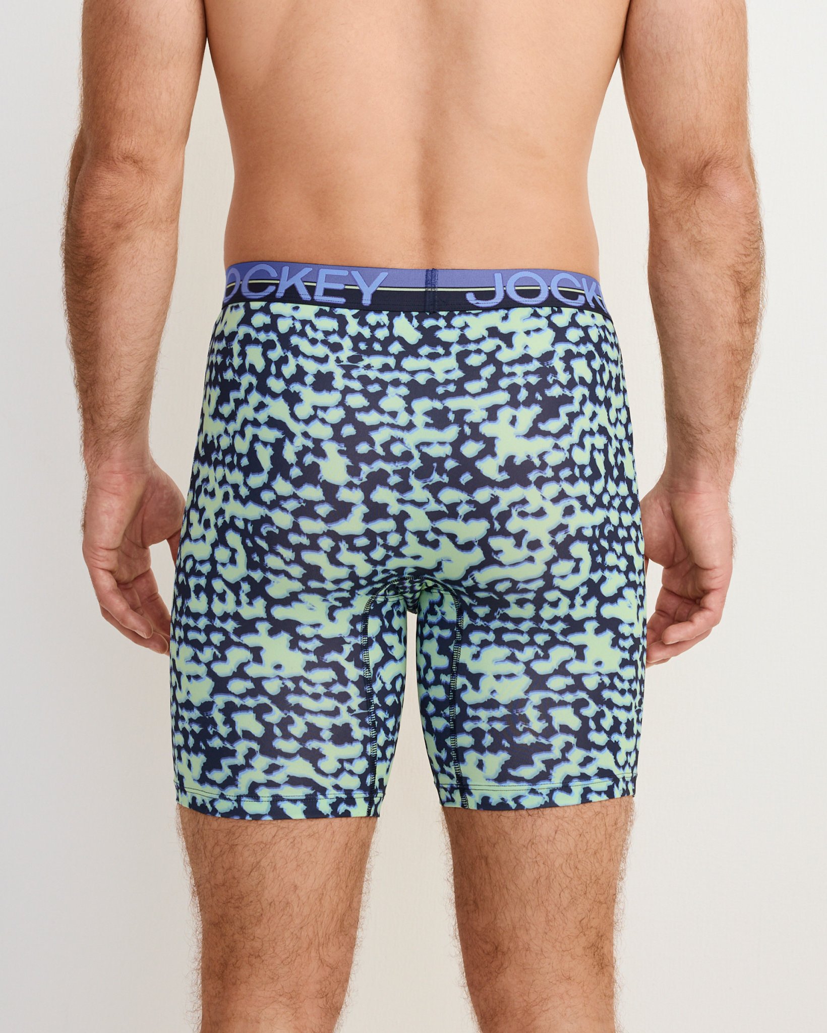 Infinite Cool Microfiber Stretch 8" Long Leg Boxer Brief - 3 Pack