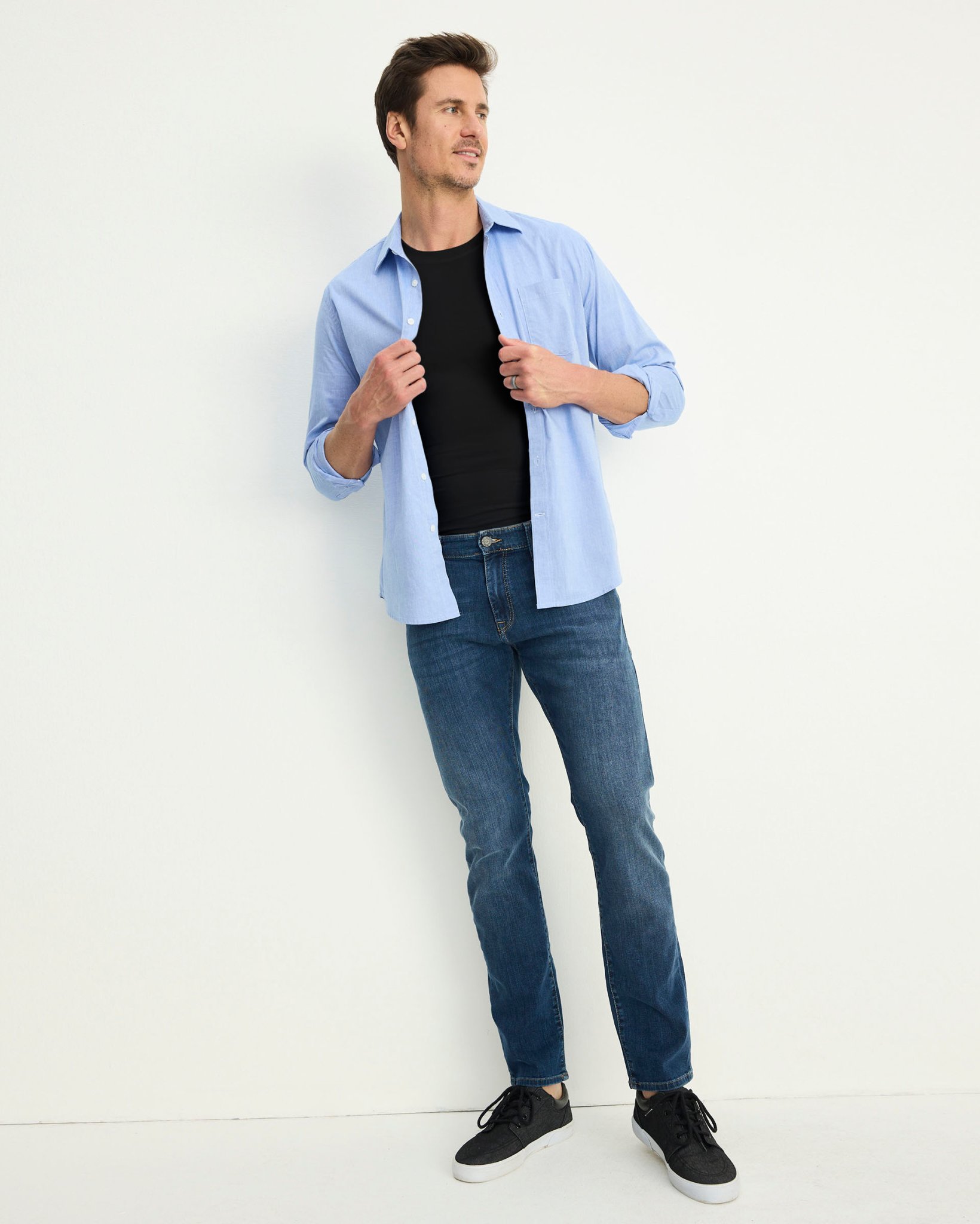 FormFit Cotton Stretch Crew Neck Undershirt