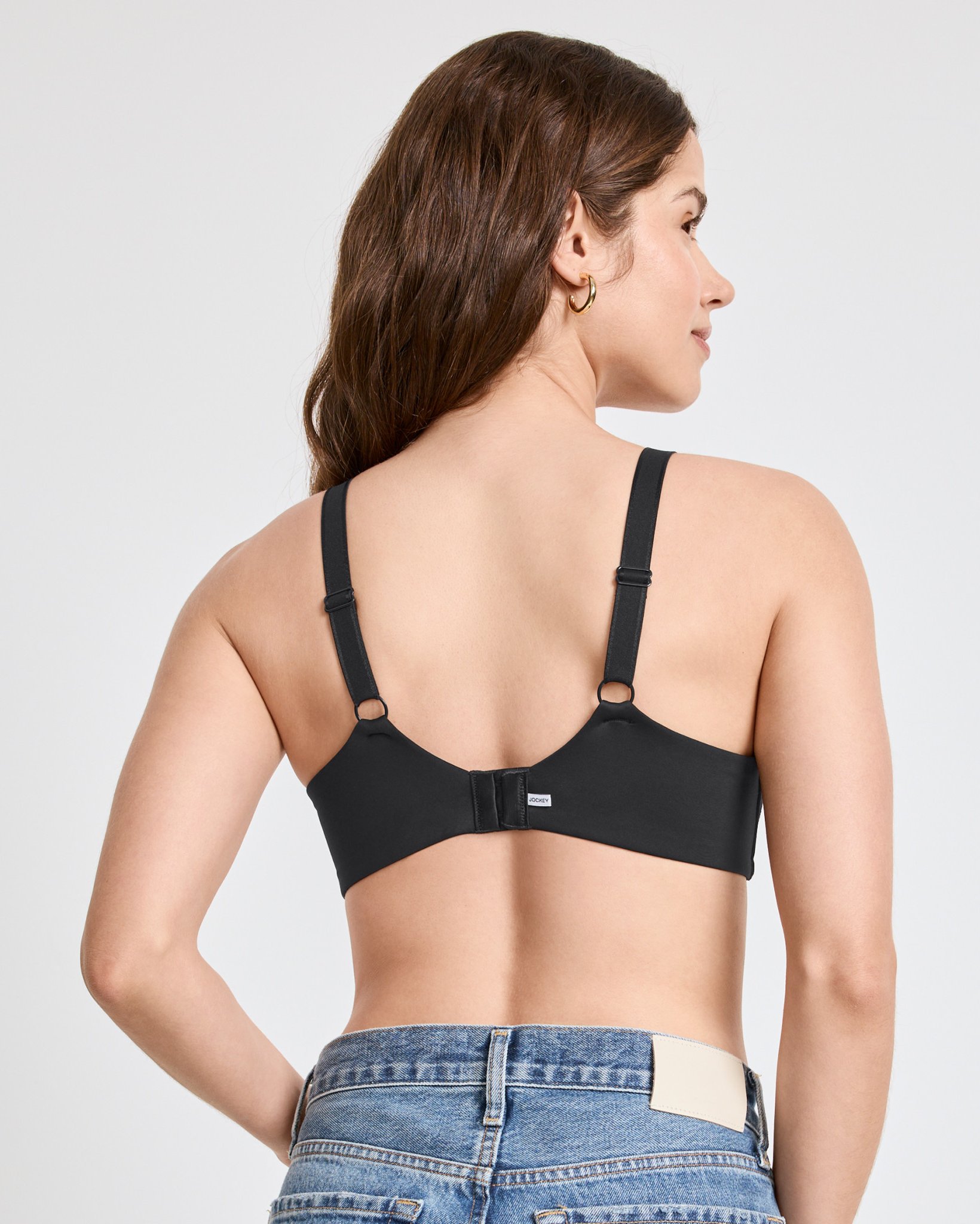 Jockey Smooth & Sleek Lace Full Coverage Wirefree T-Shirt Bra