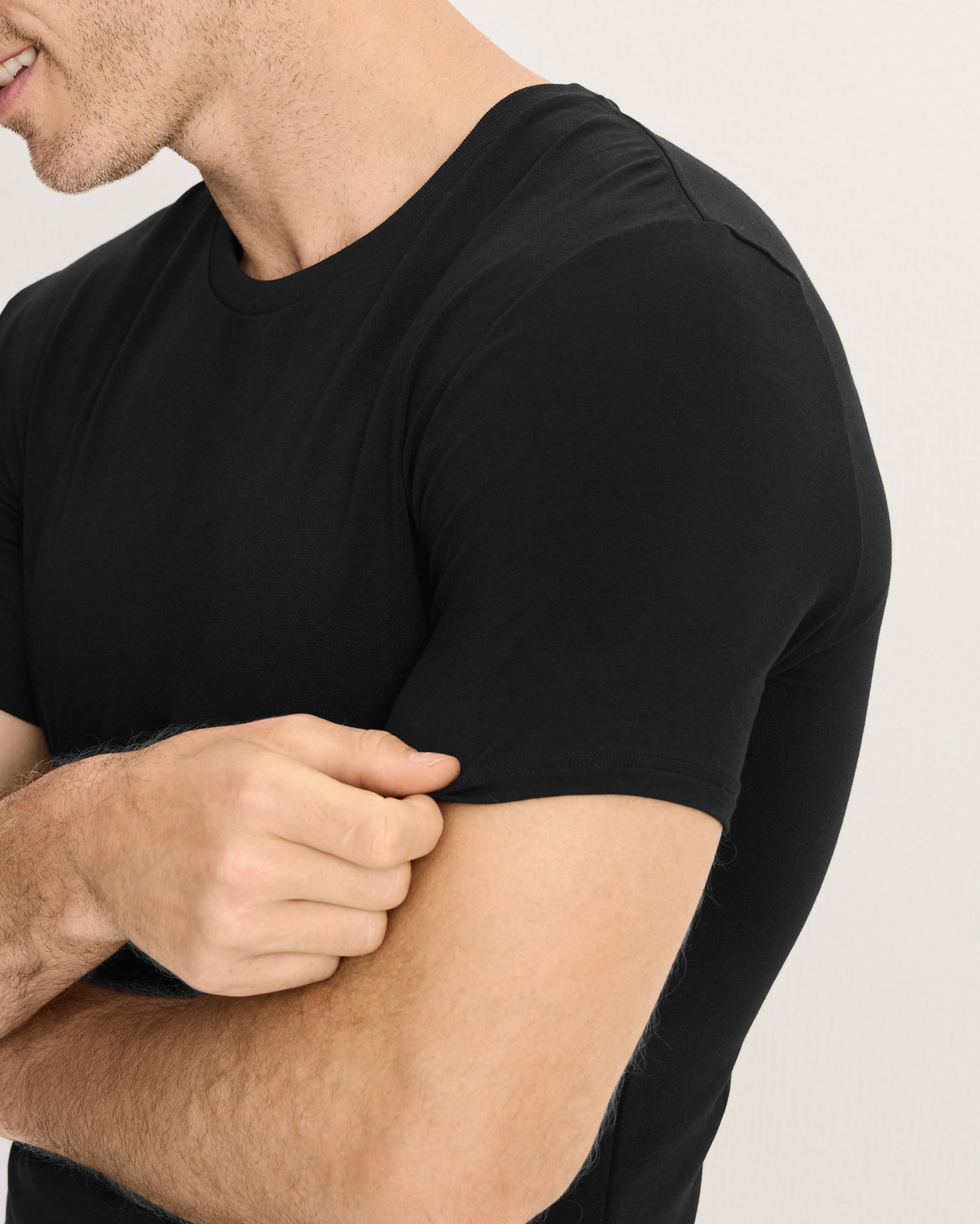 Smooth Fit Cotton Stretch Crew Neck Undershirt - 3 Pack Smooth Fit Cotton Stretch Crew Neck Undershirt - 3 Pack