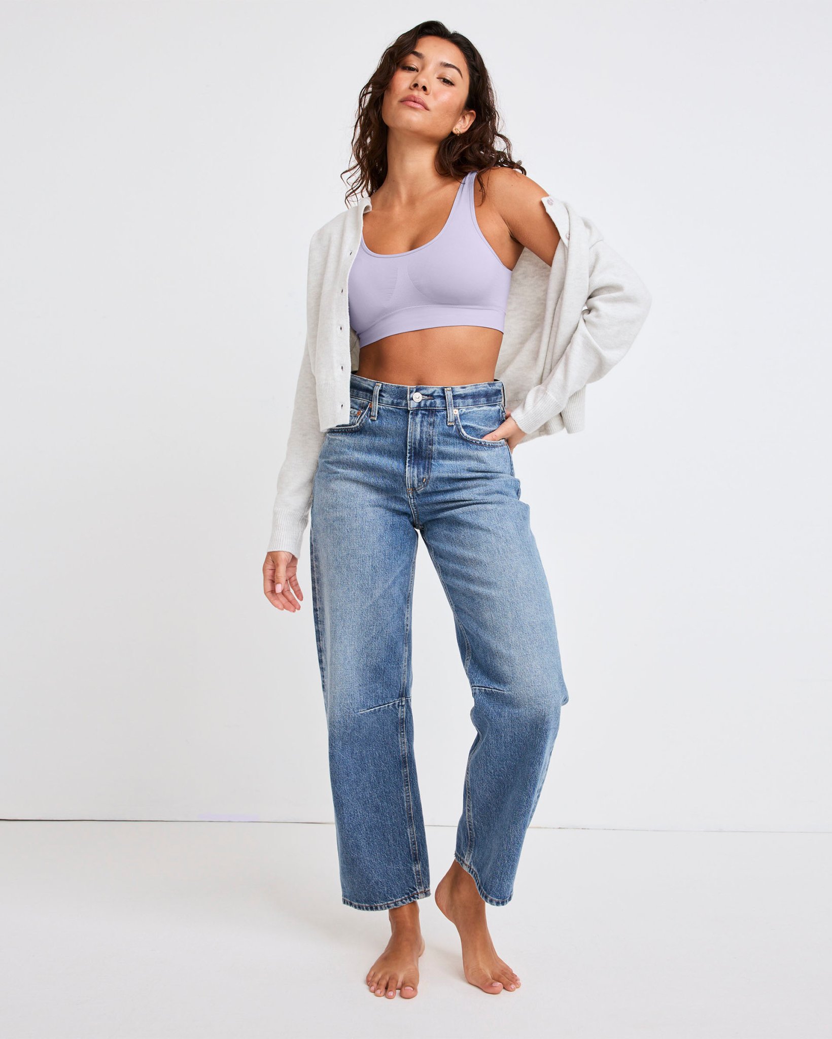 Seamfree Stretch Tank Strap Bralette