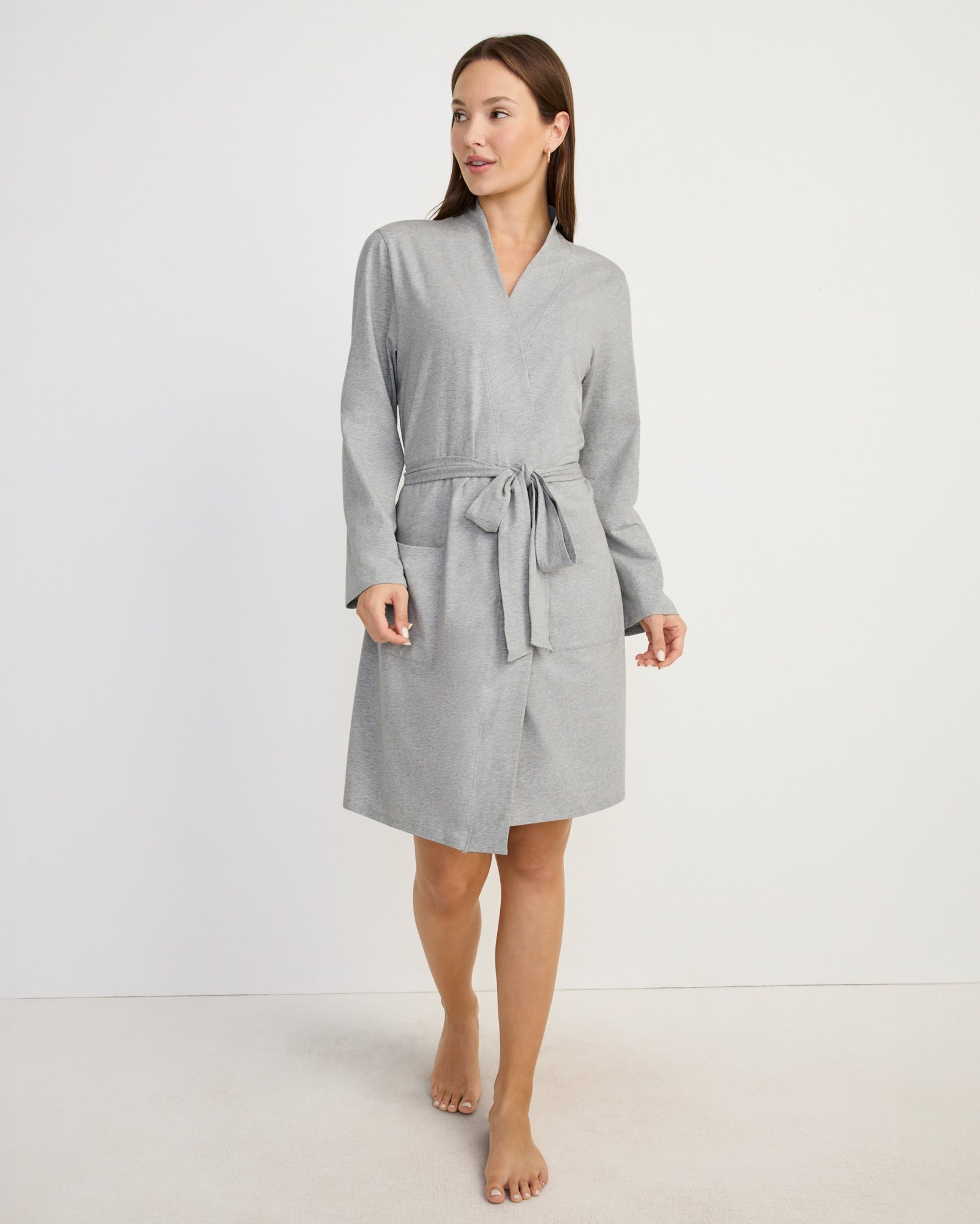 Organic Cotton Stretch Loungewear Robe