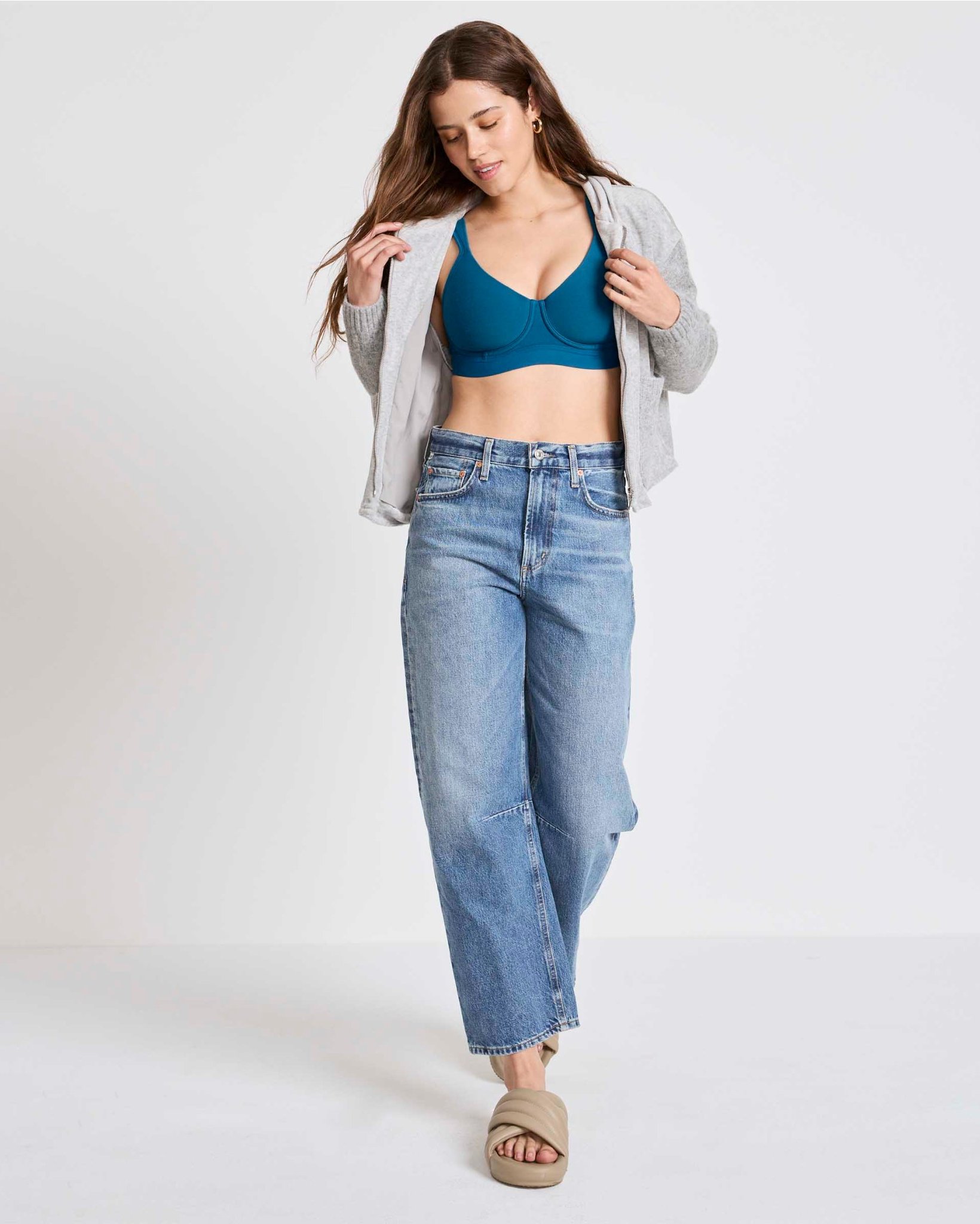 Jockey Cooling Cotton Blend Wirefree Full Coverage Molded Cup Bra