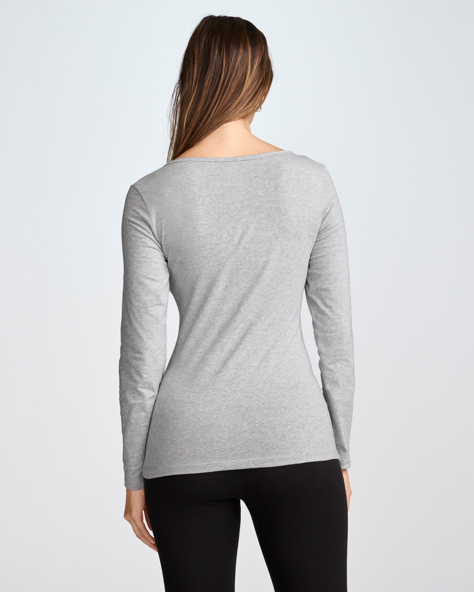 Organic Cotton Stretch Long Sleeve Top