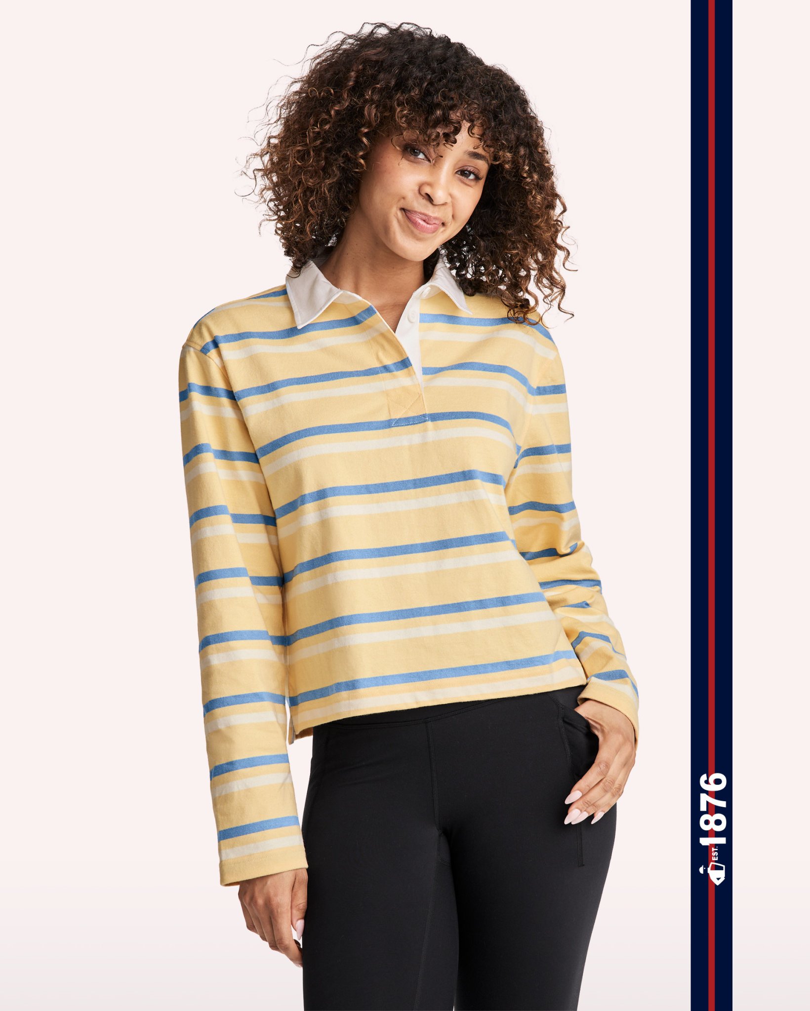 Jockey 1876 Collection Cropped Rugby Polo