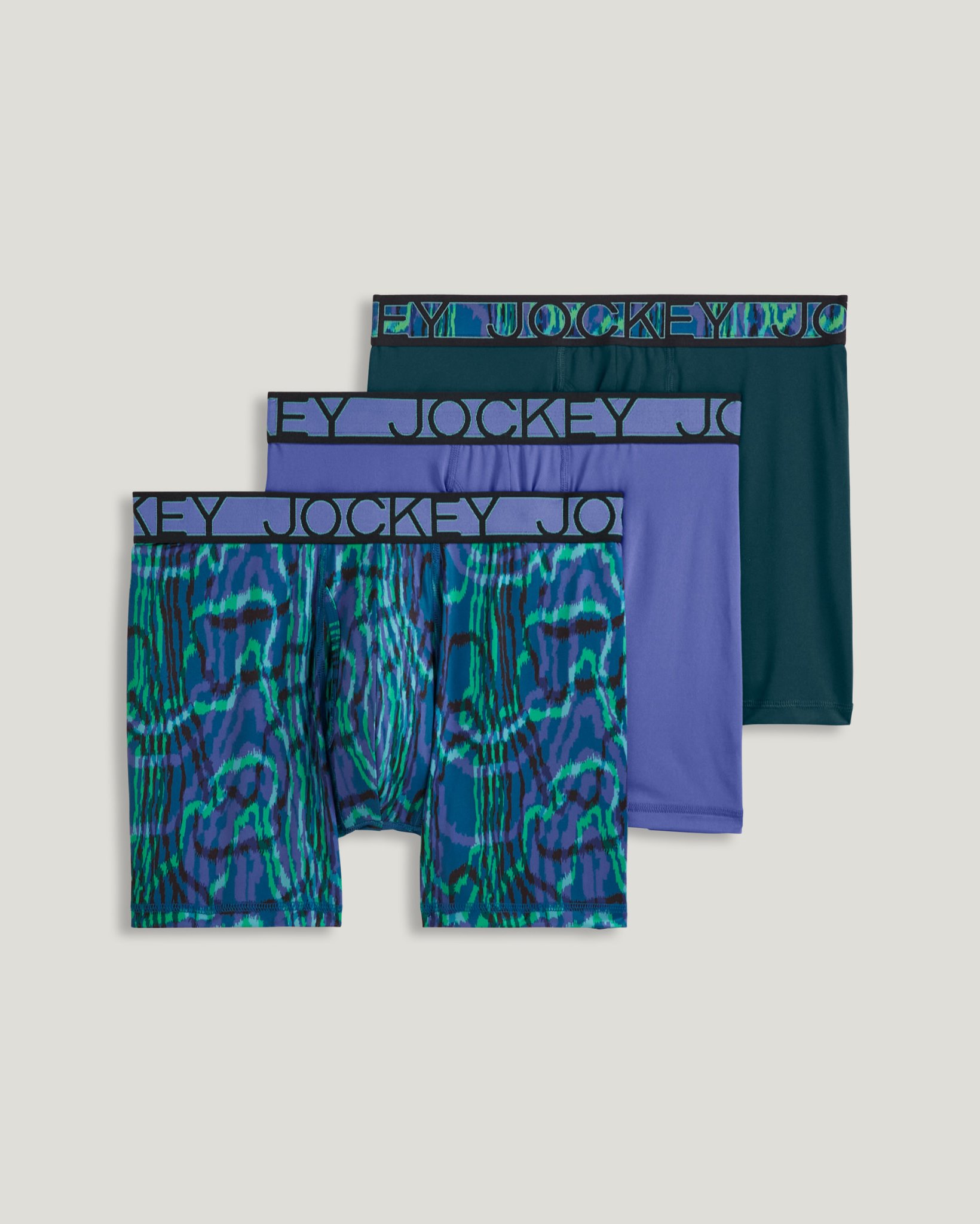 Active Microfiber 5" Boxer Brief - 3 Pack