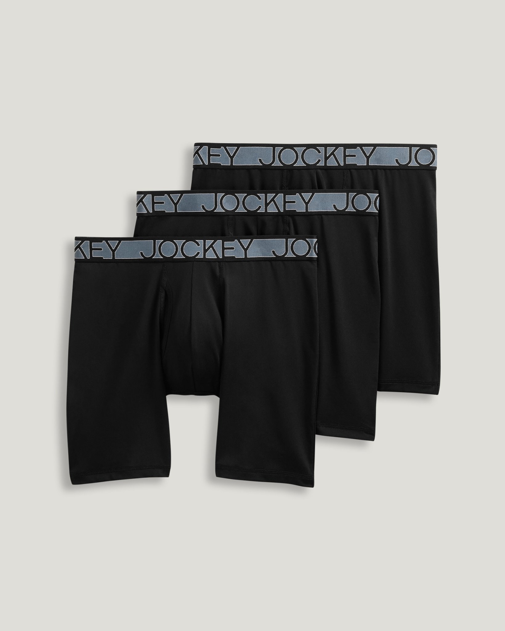 Active Microfiber 9" Long Leg Boxer Brief - 3 Pack