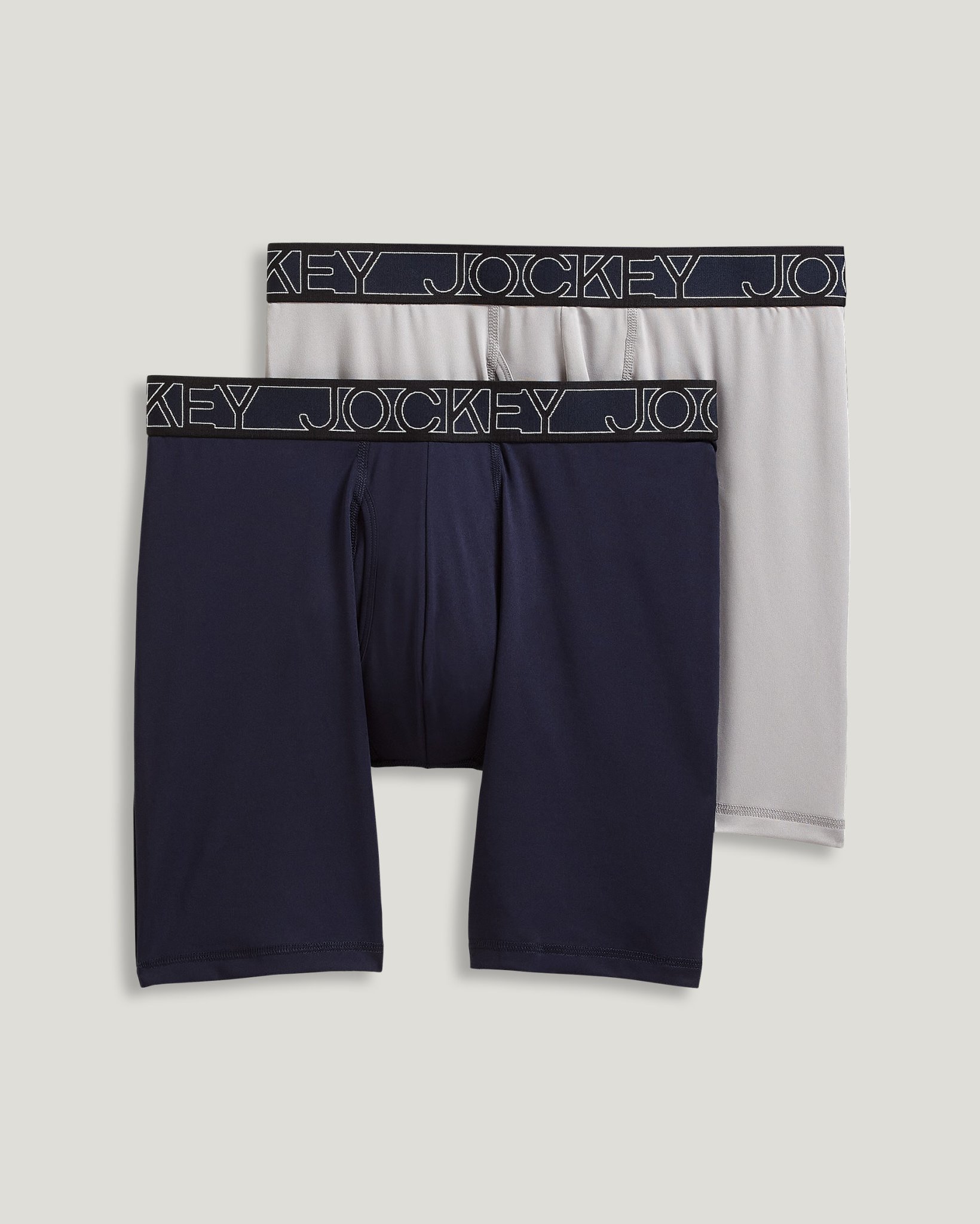 Big Man Active Microfiber 9" Long Leg Boxer Brief - 2 Pack