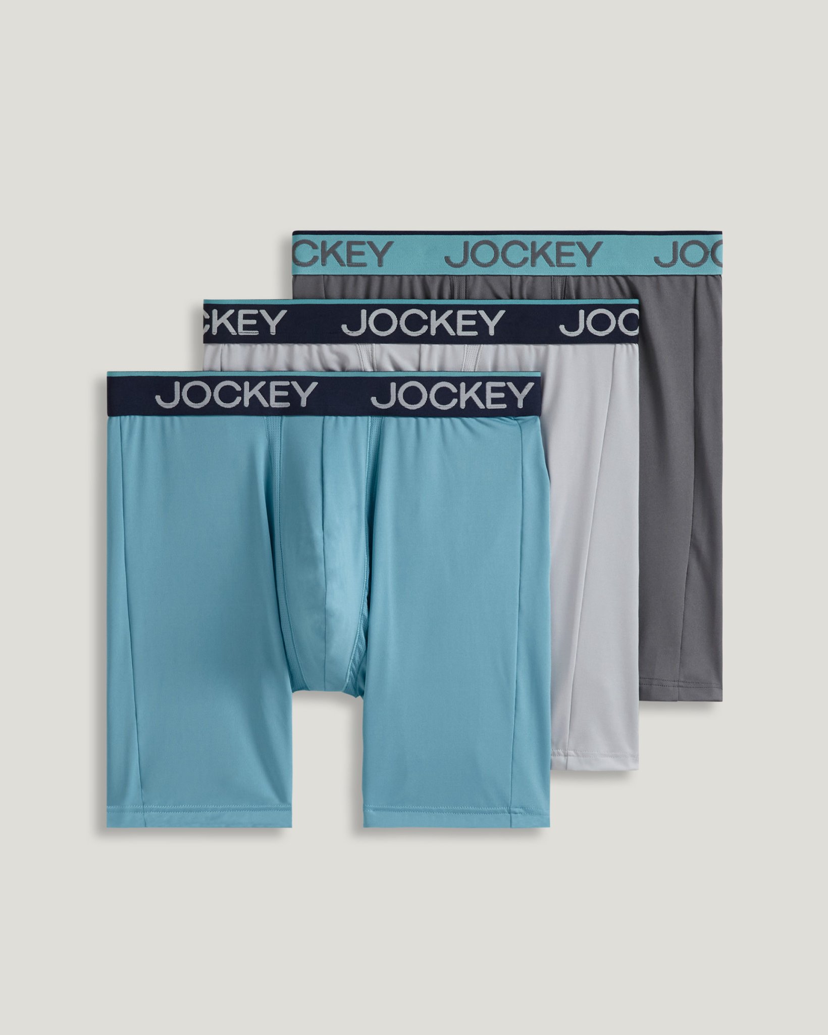 Chafe Proof Pouch Microfiber 8.5" Long Leg Boxer Brief - 3 Pack