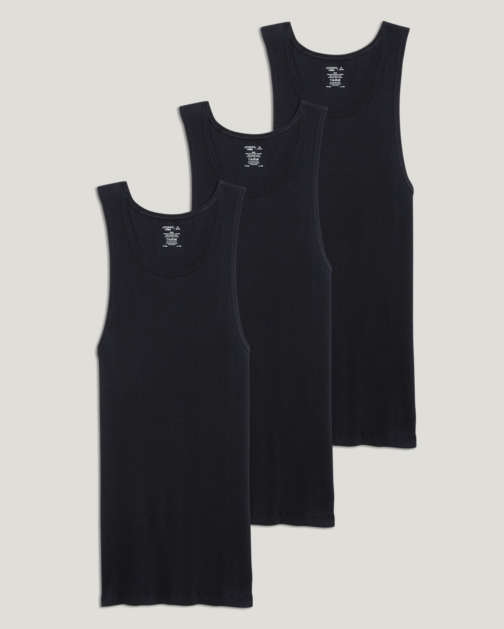 100% Cotton Tall Man A-Shirt Tank - 3 Pack