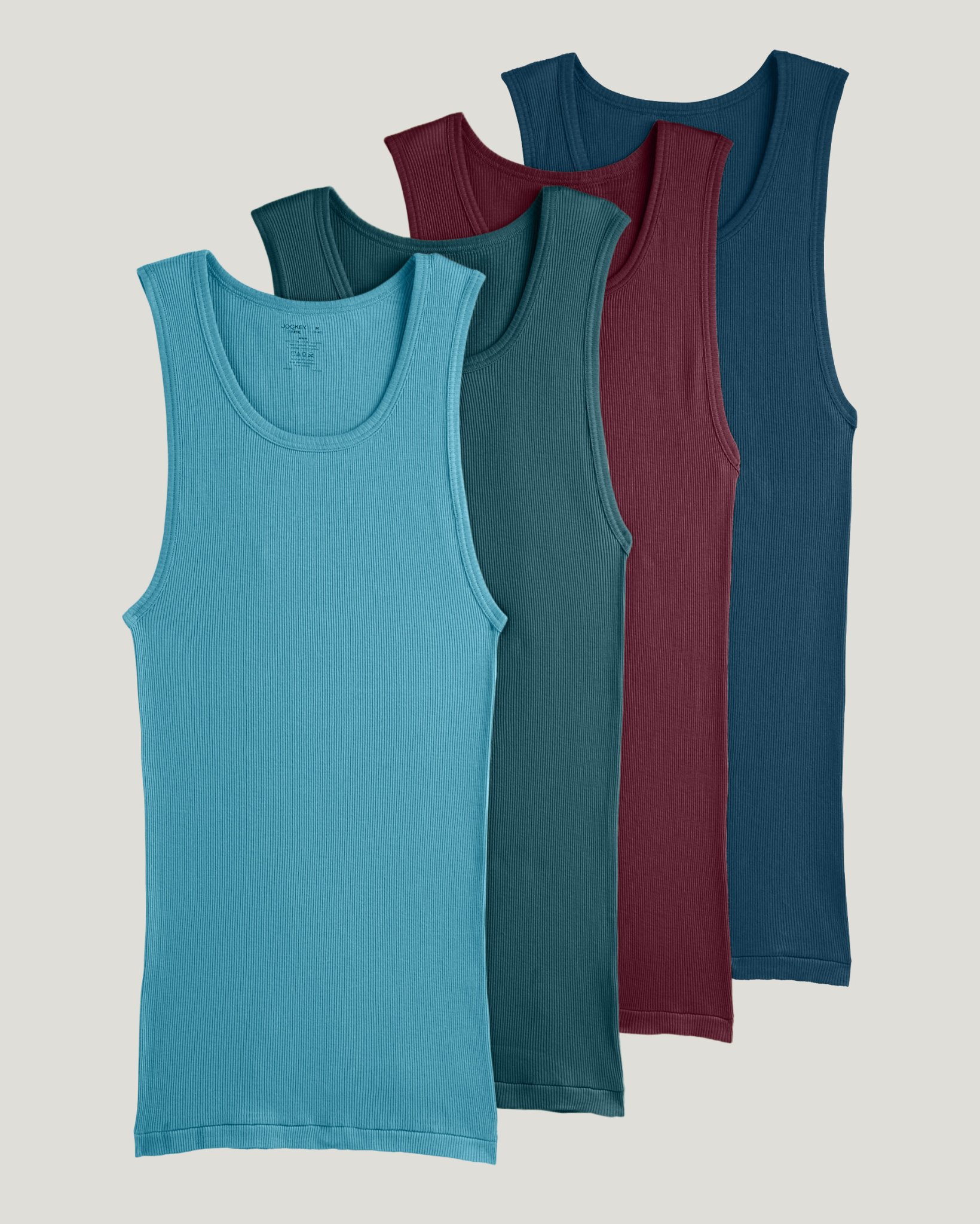 100% Cotton A-Shirt Tank - 4 Pack