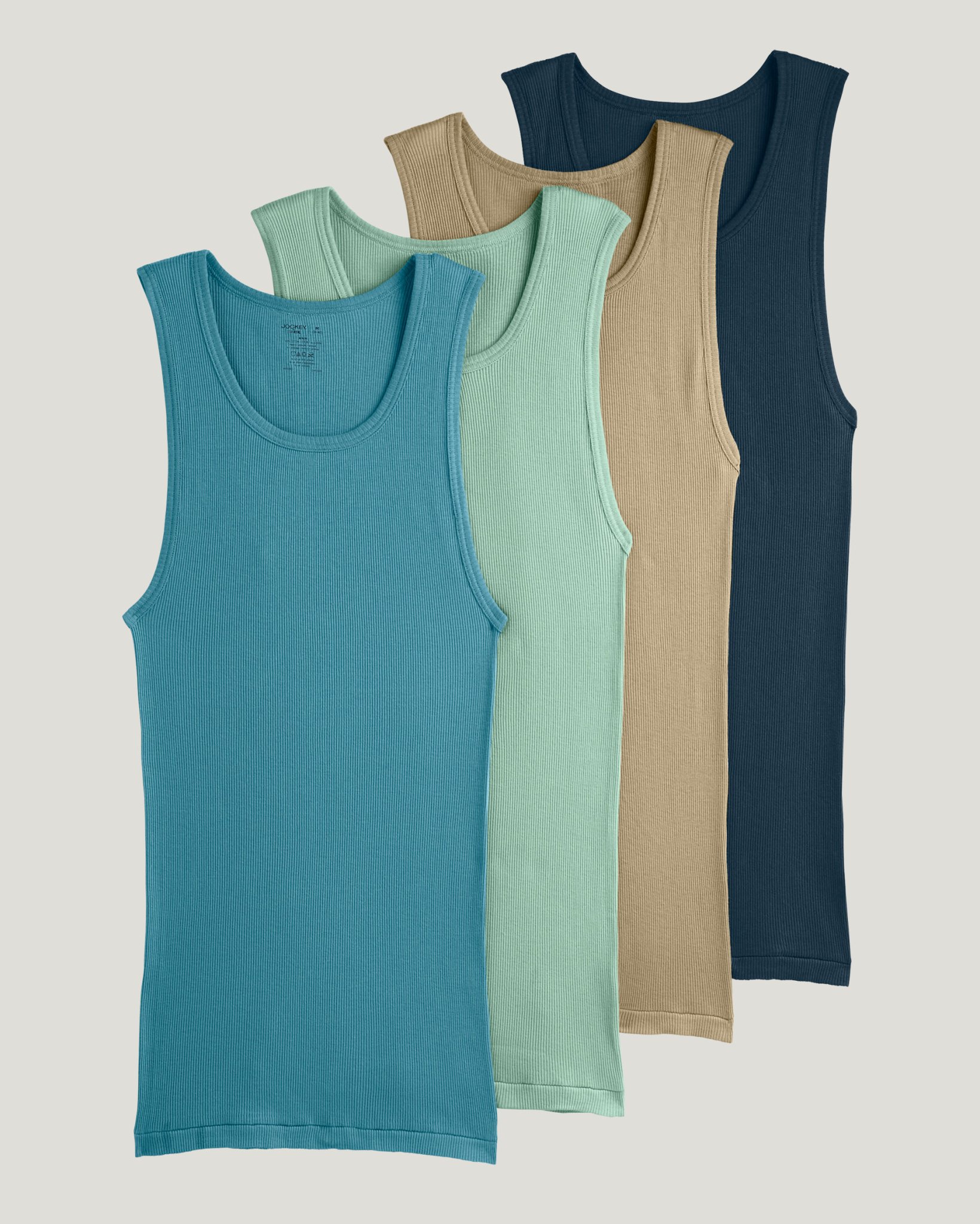 100% Cotton A-Shirt Tank - 4 Pack
