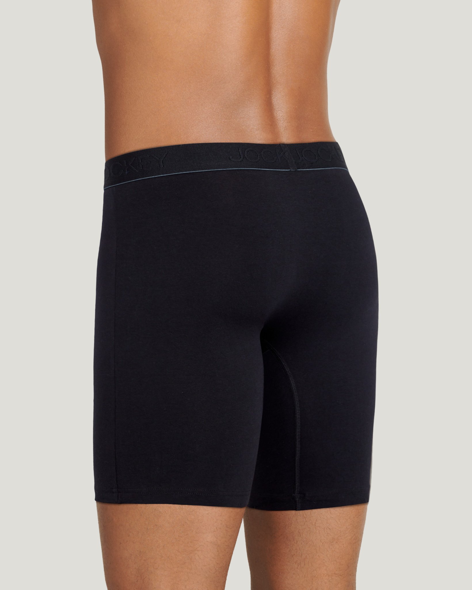 Jockey Chafe Proof Pouch Cotton Stretch 8.5" Long Leg Boxer Brief