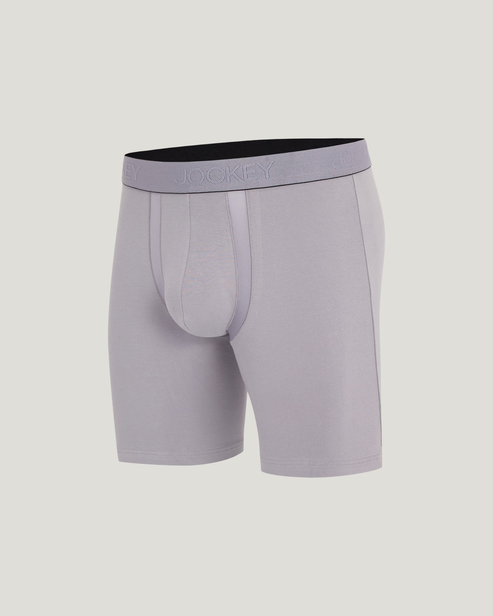 Chafe Proof Pouch Cotton Stretch 8.5" Long Leg Boxer Brief