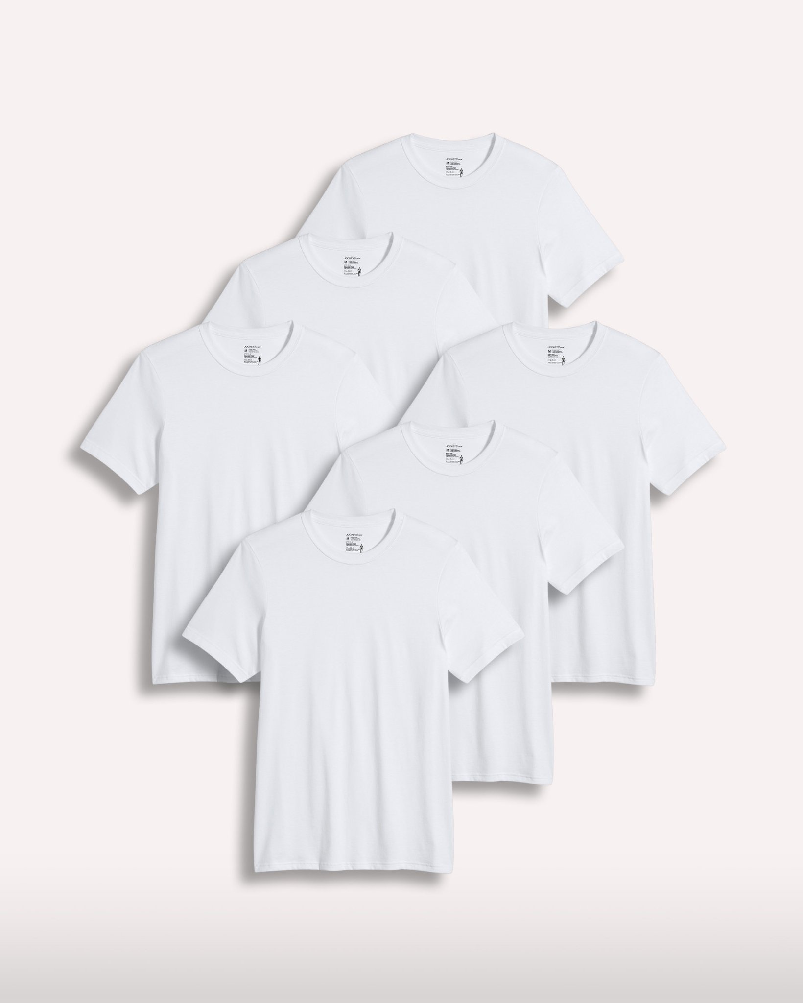 crew neck pack white t shirts