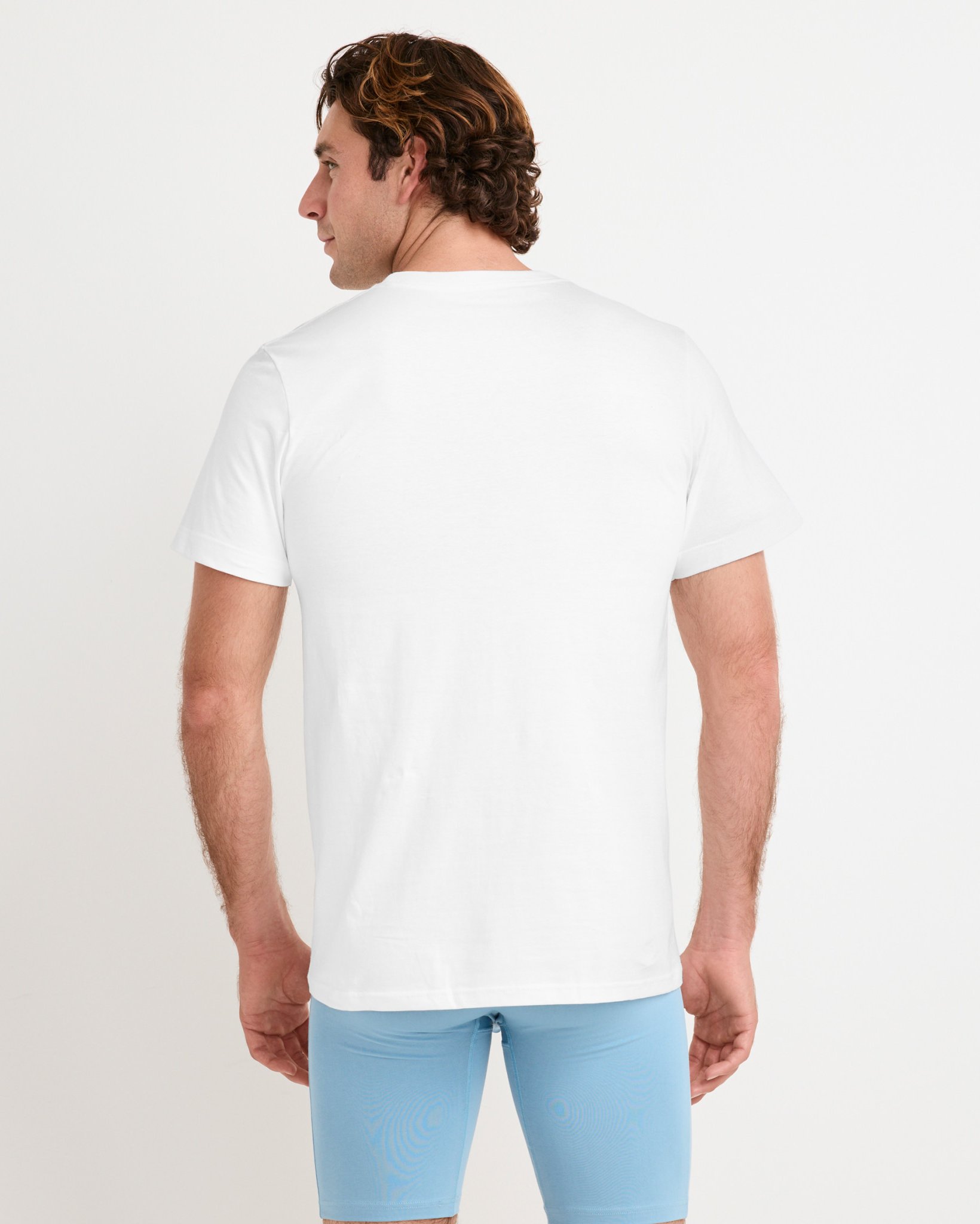 Tall Man 100% Cotton Classic Crew Neck Undershirt - 2 Pack