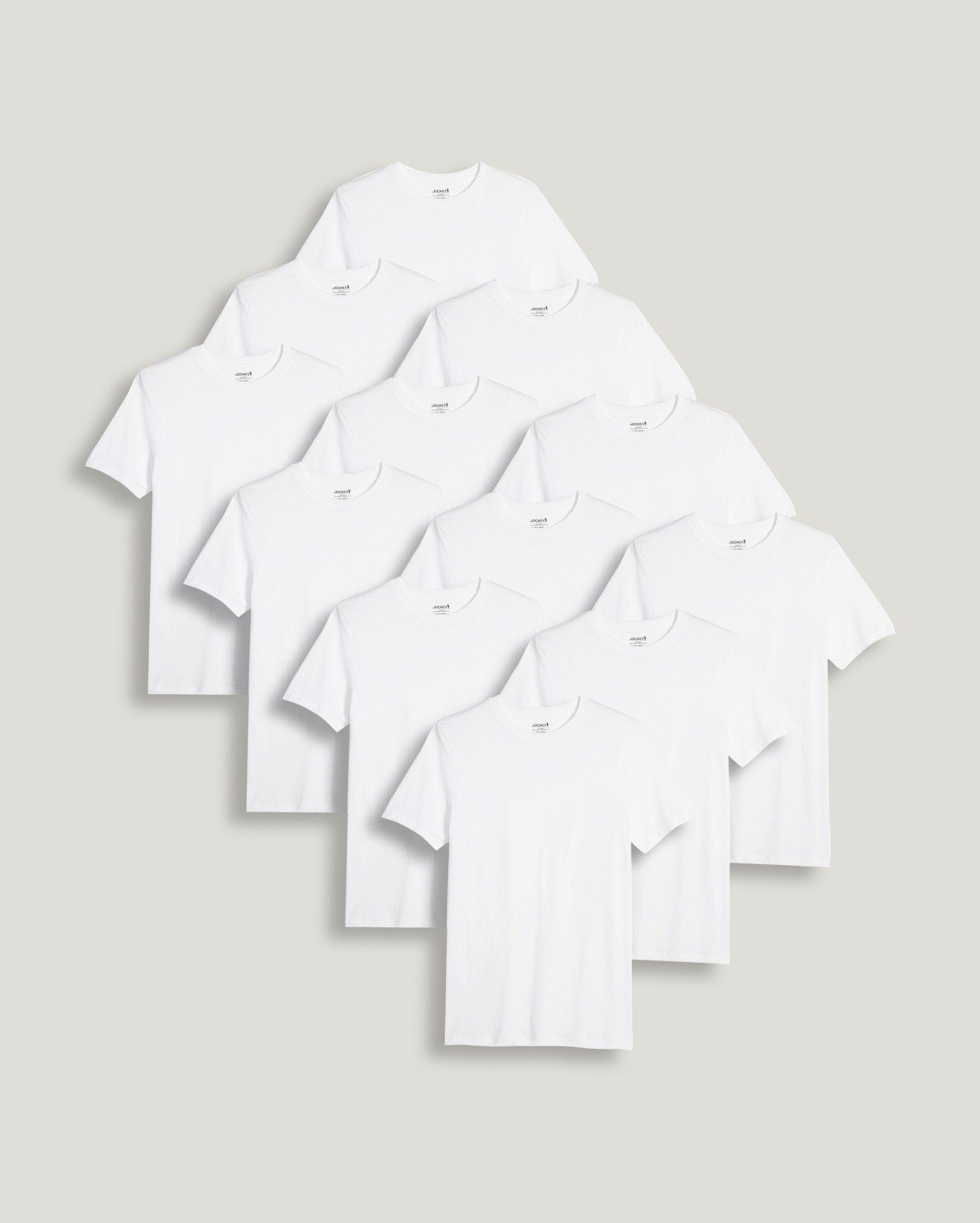 Jockey Big & Tall Classic Crew Neck T-Shirt - 12 Pack
